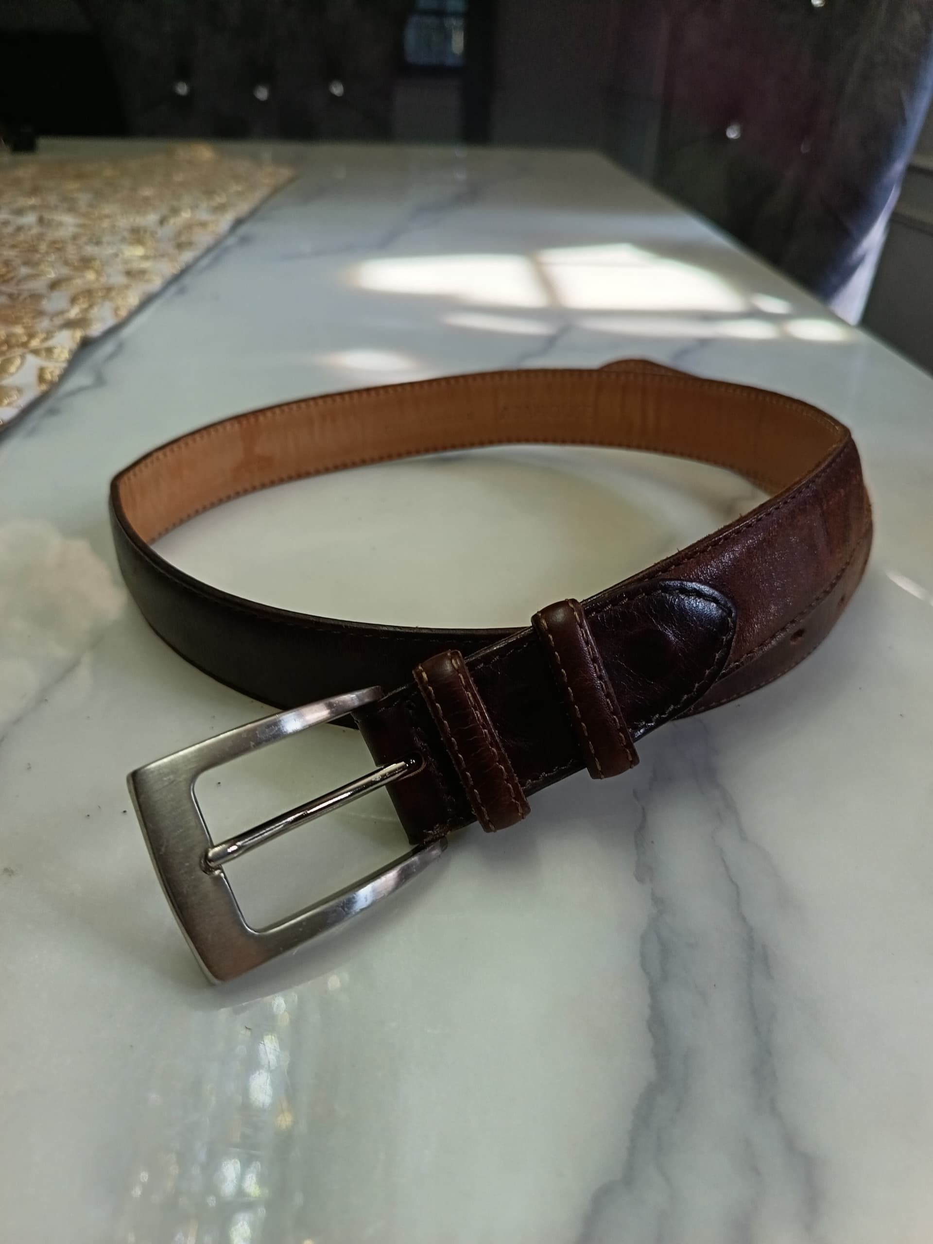 ABAHOUSE × Japanese Brand × Leather ABAHOUSE leather belt max size 31 inc Size 32 - 1 Thumbnail