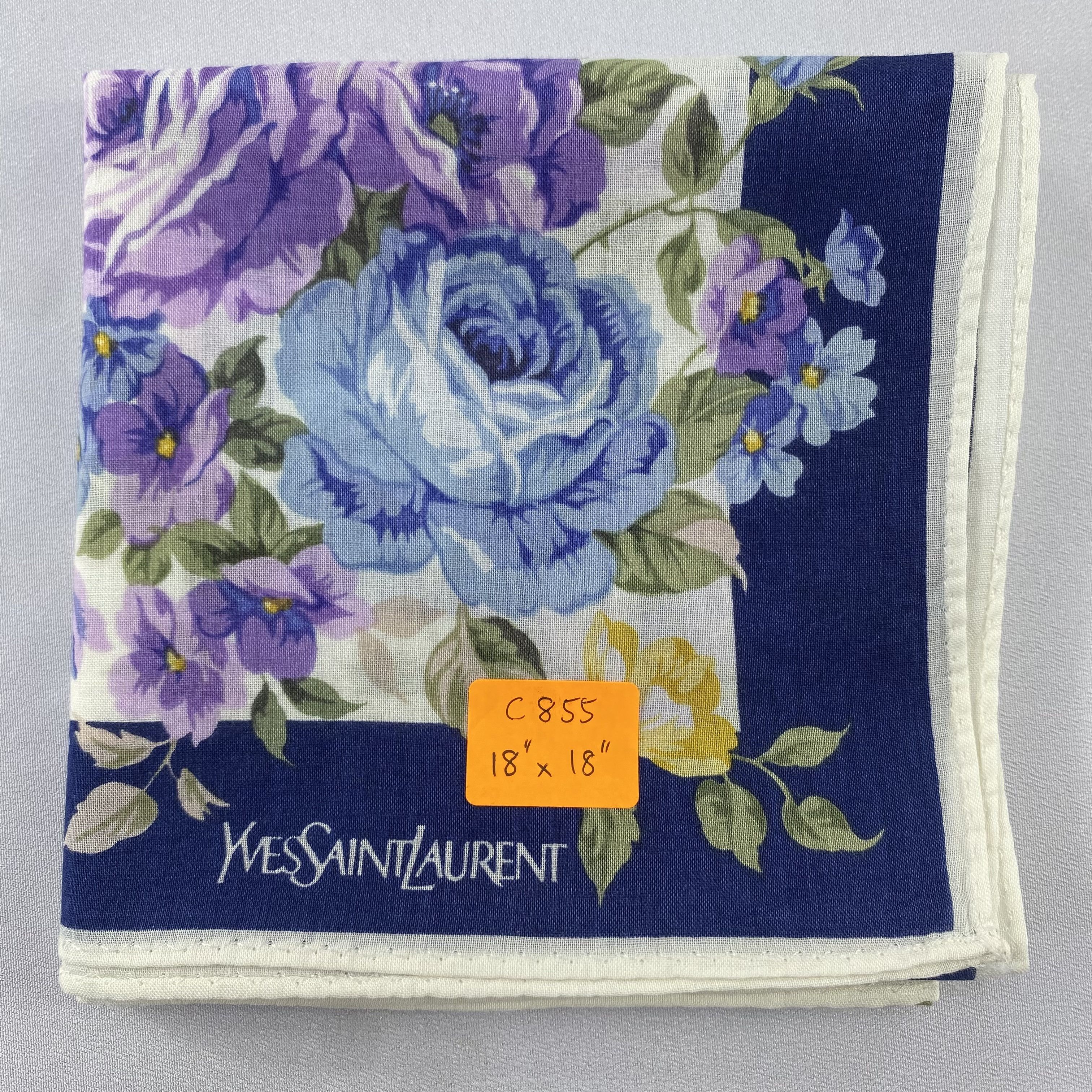 Yves Saint Laurent Yves Saint Laurent Handkerchief / Bandana / Neckerchief C855 Size ONE SIZE - 7 Thumbnail