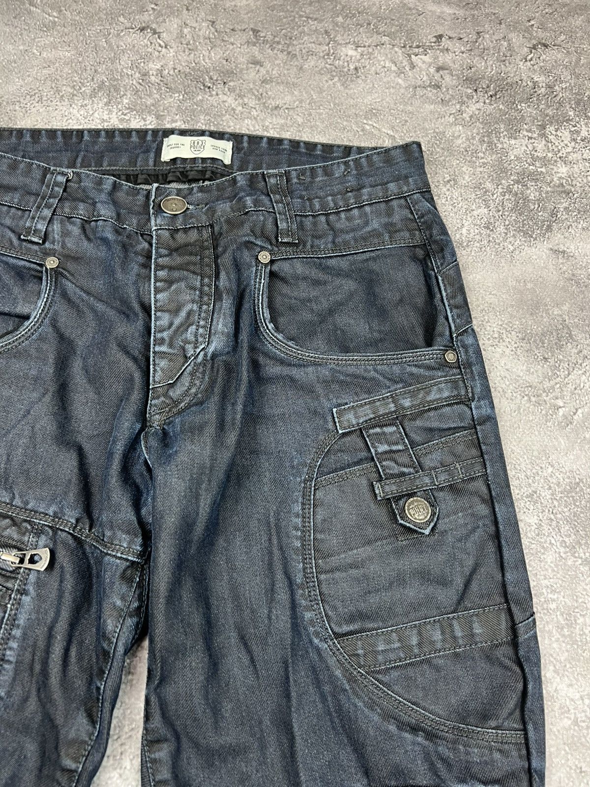 Japanese Brand 883 Police Y2K Tapered Jeans Denim Pants Size US 32 / EU 48 - 7 Thumbnail
