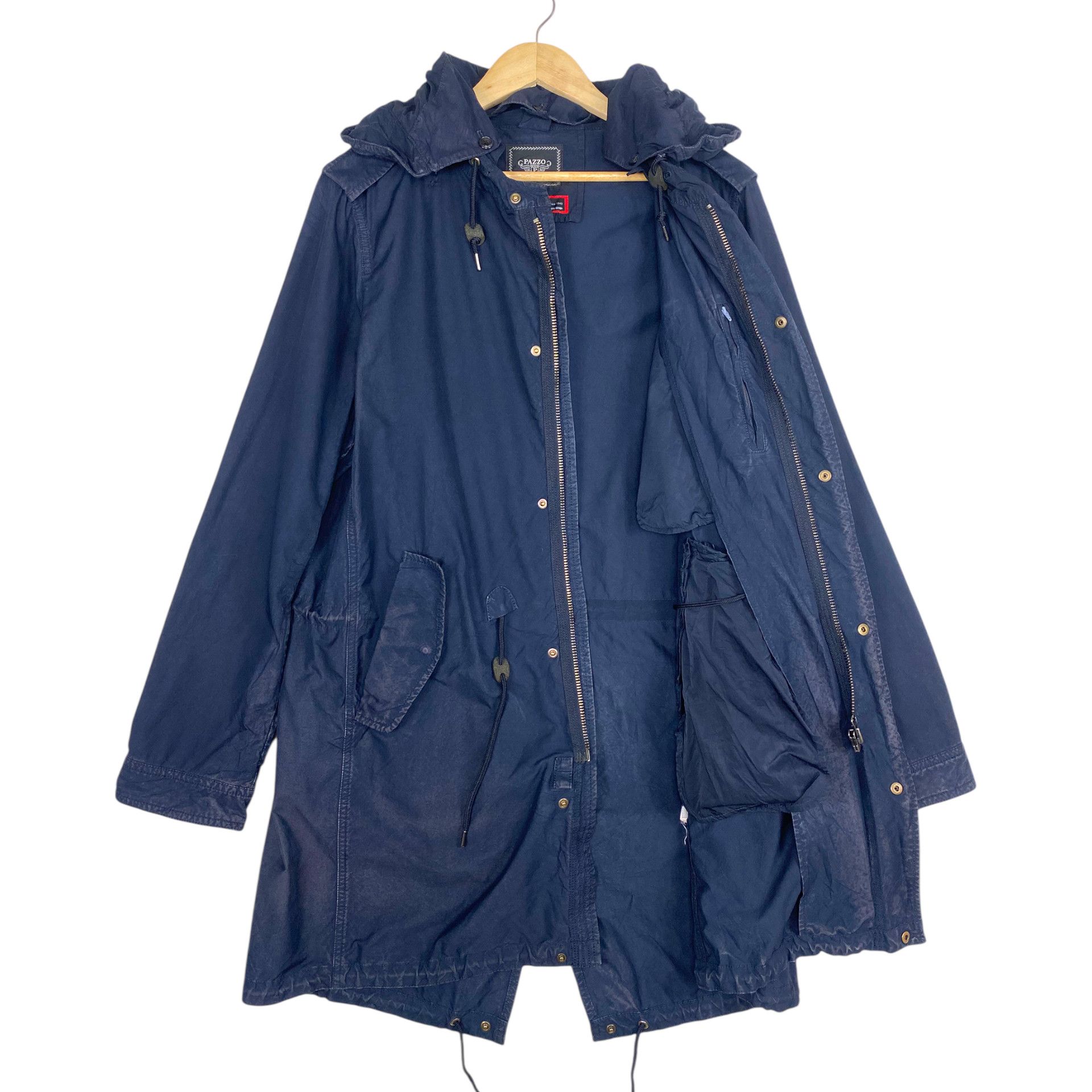 Pazzo 💥PAZZO BONDAGE FISHTAIL NAVY PARKA JACKET Size US M / EU 48-50 / 2 - 5 Thumbnail