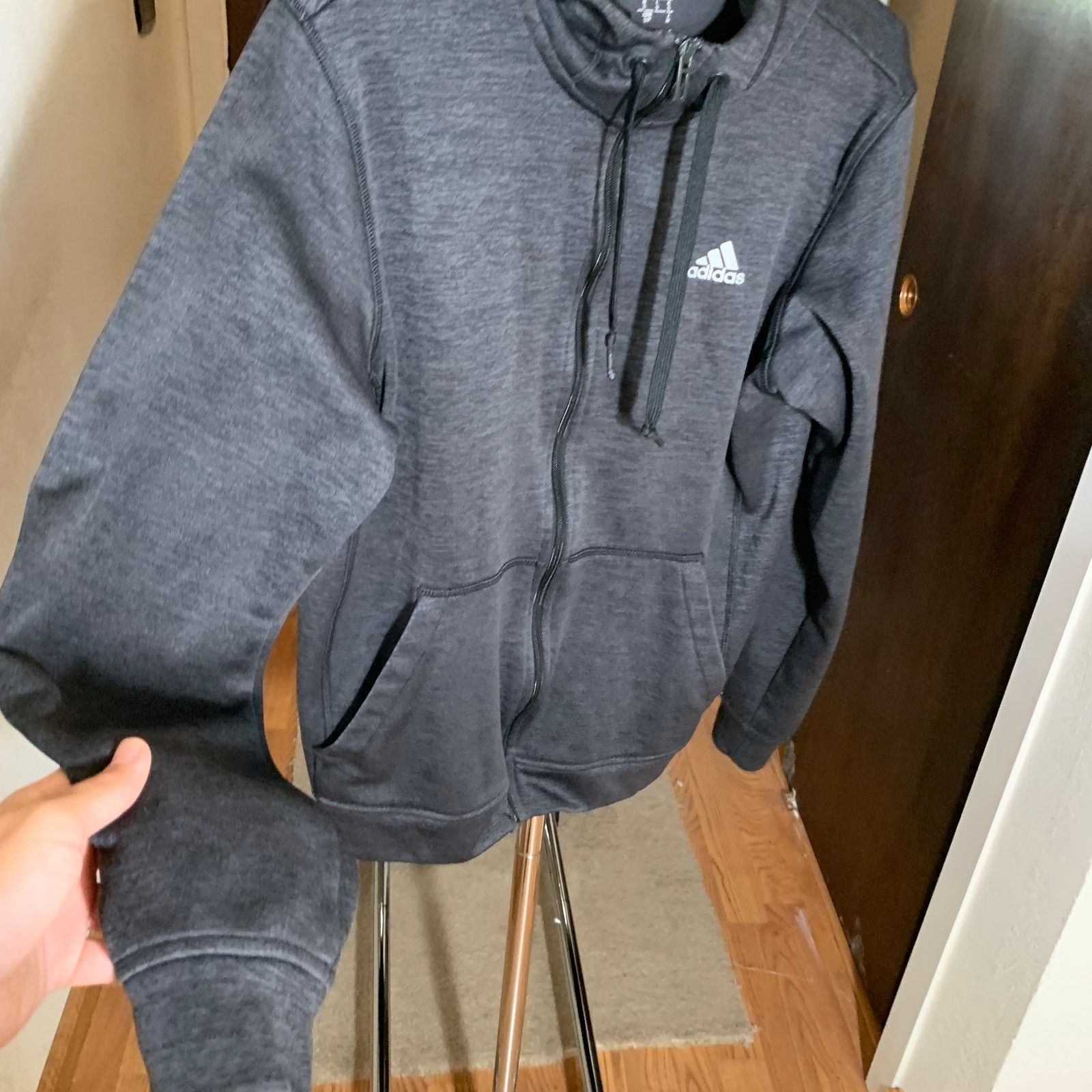 Adidas Adidas Women's Long Sleeve Gray Hoodie Size S Size S / US 4 / IT 40 - 5 Thumbnail
