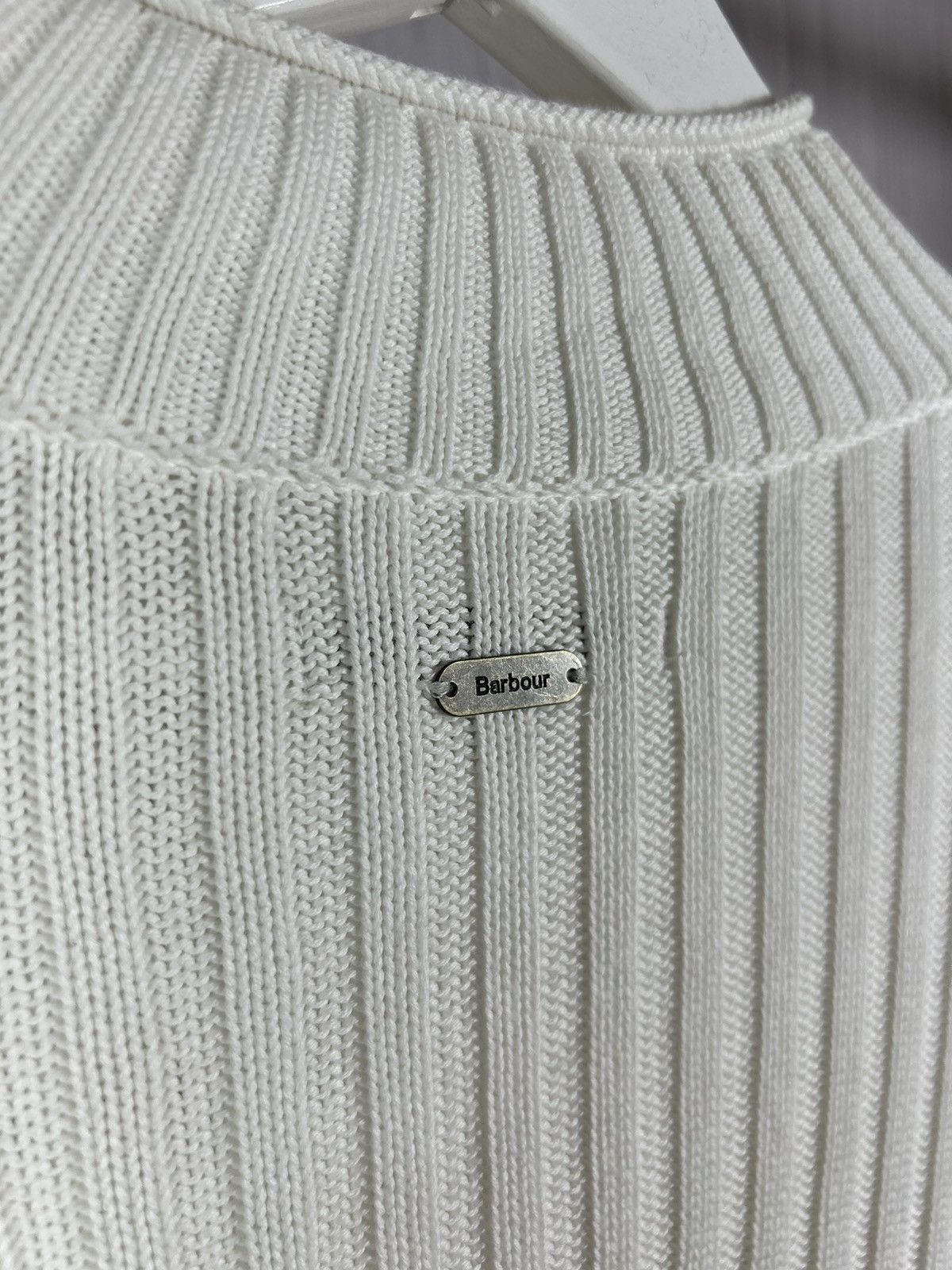 Barbour Barbour Andi Knitted Jumper Sweater Size US 6 100% Cotton Size M / US 6-8 / IT 42-44 - 8 Thumbnail