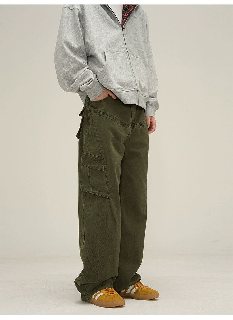 urban loose baggy military cargo pants