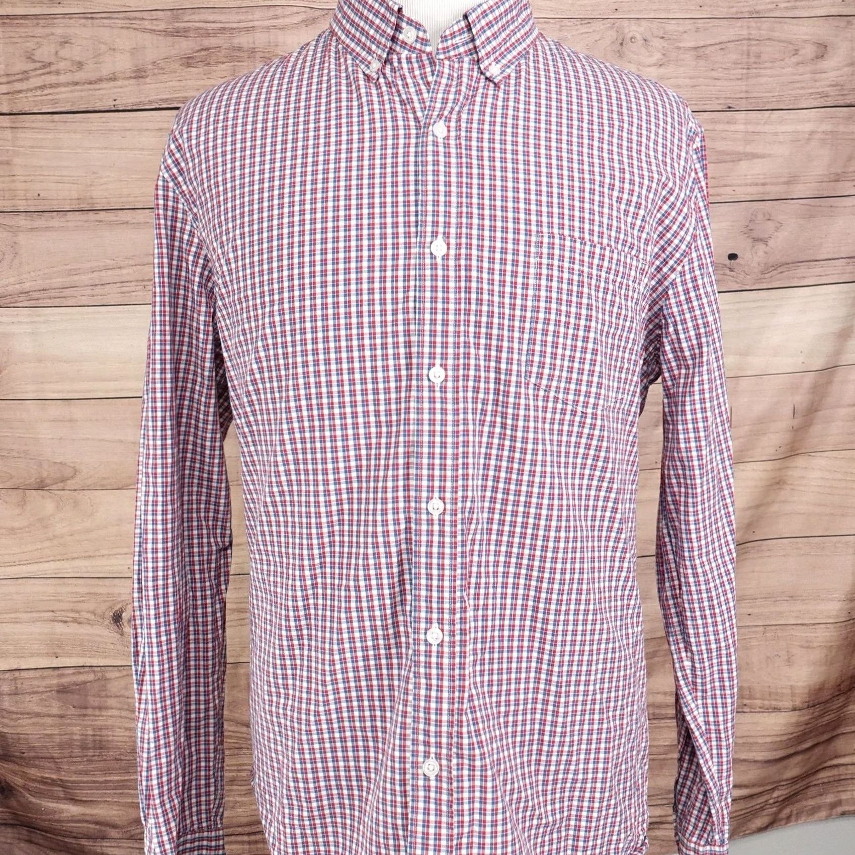 J.Crew J.CREW Classic Fit Shirt Mens XL Multicolor Check Long Sleeve Button-Up Flex Washed Size US XL / EU 56 / 4 - 3 Thumbnail
