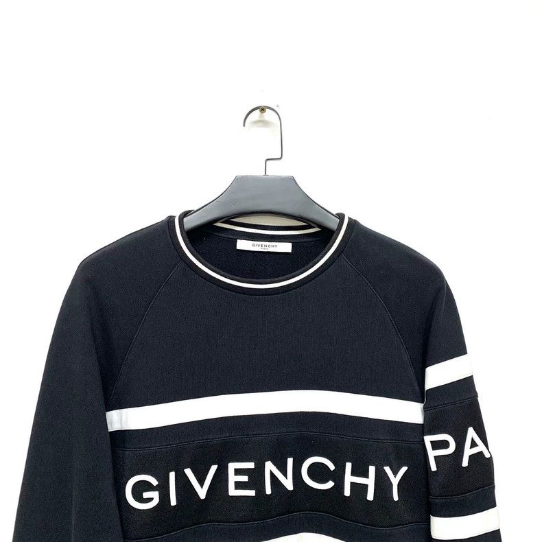 Givenchy Givenchy Black Embroidered Logo Hoodie 2506-Nextarrow Size US L / EU 52-54 / 3 - 3 Thumbnail