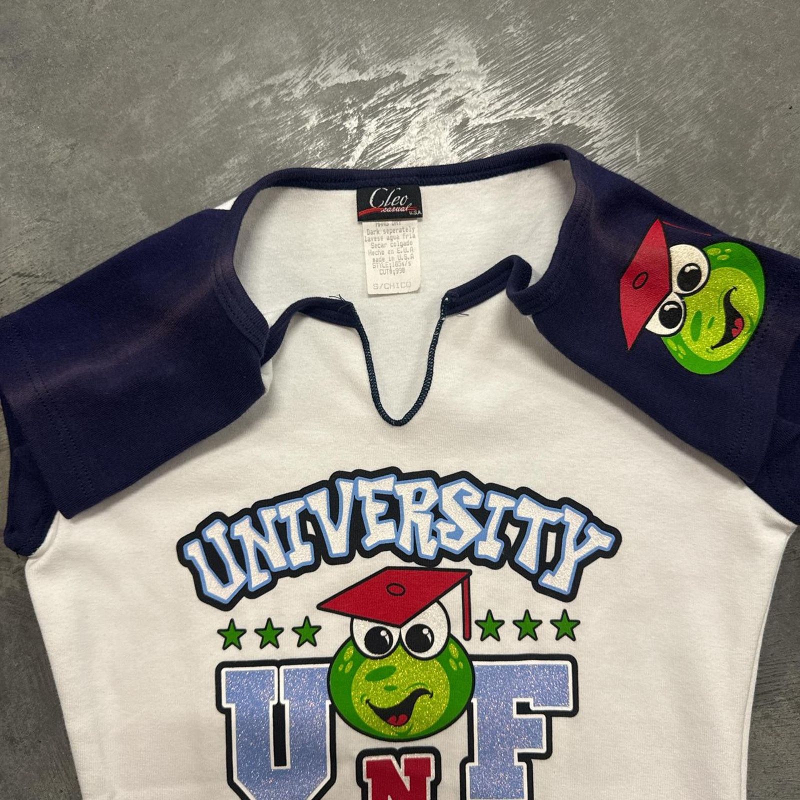 Vintage Vintage Y2K 90s Super Cute University Of Naughty Frogs Tee Size S / US 4 / IT 40 - 4 Thumbnail