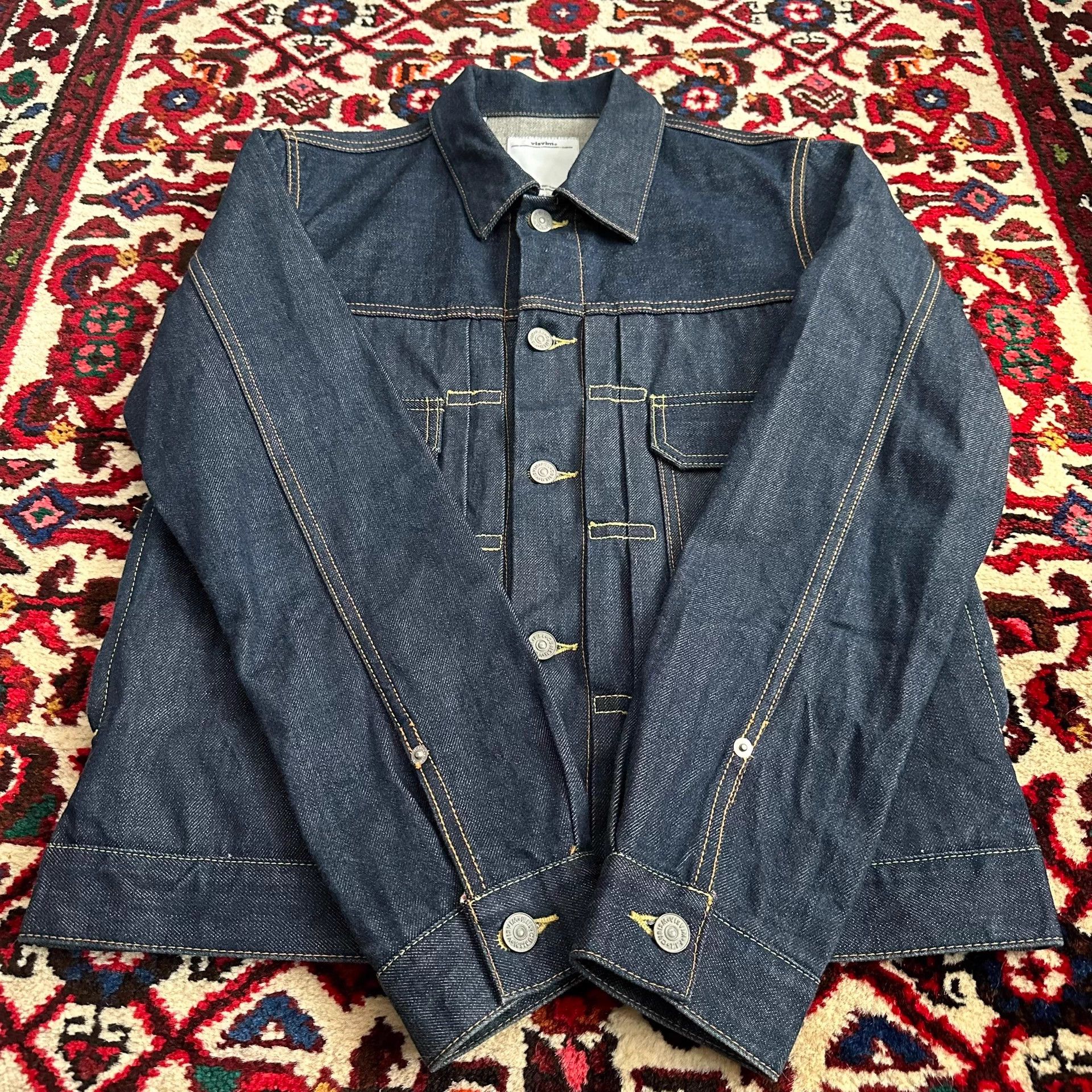 Visvim visvim 17ss 101 jkt raw denim jacket 2 Size US M / EU 48-50 / 2 - 5 Thumbnail