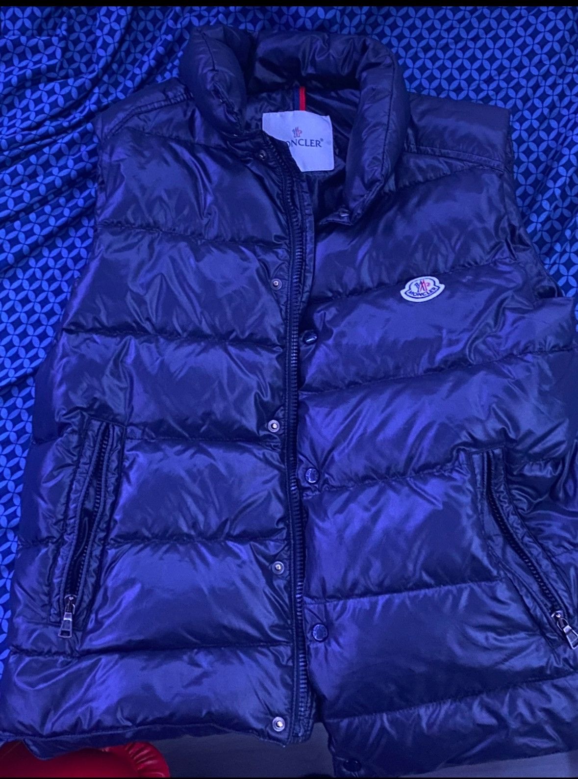 Moncle navy blue tibb vest