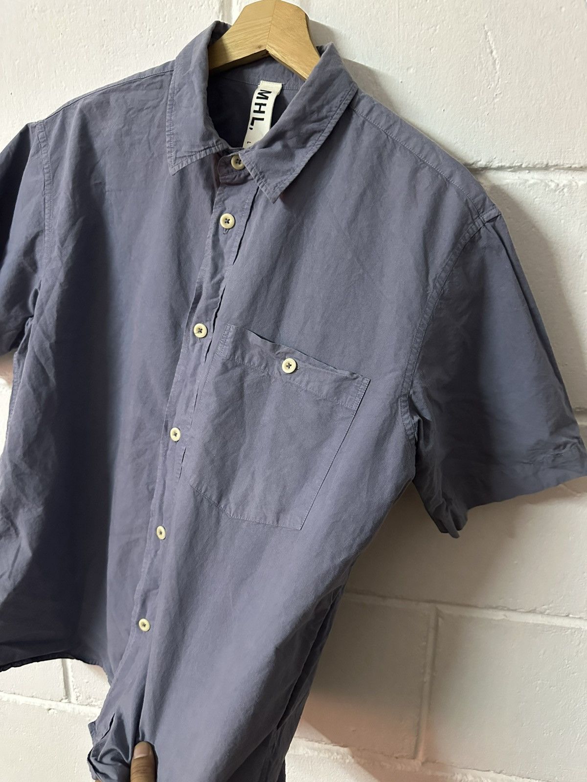Margaret Howell Margaret Howell Mens Single Pocket Button-up S/L Shirt Size US M / EU 48-50 / 2 - 6 Thumbnail