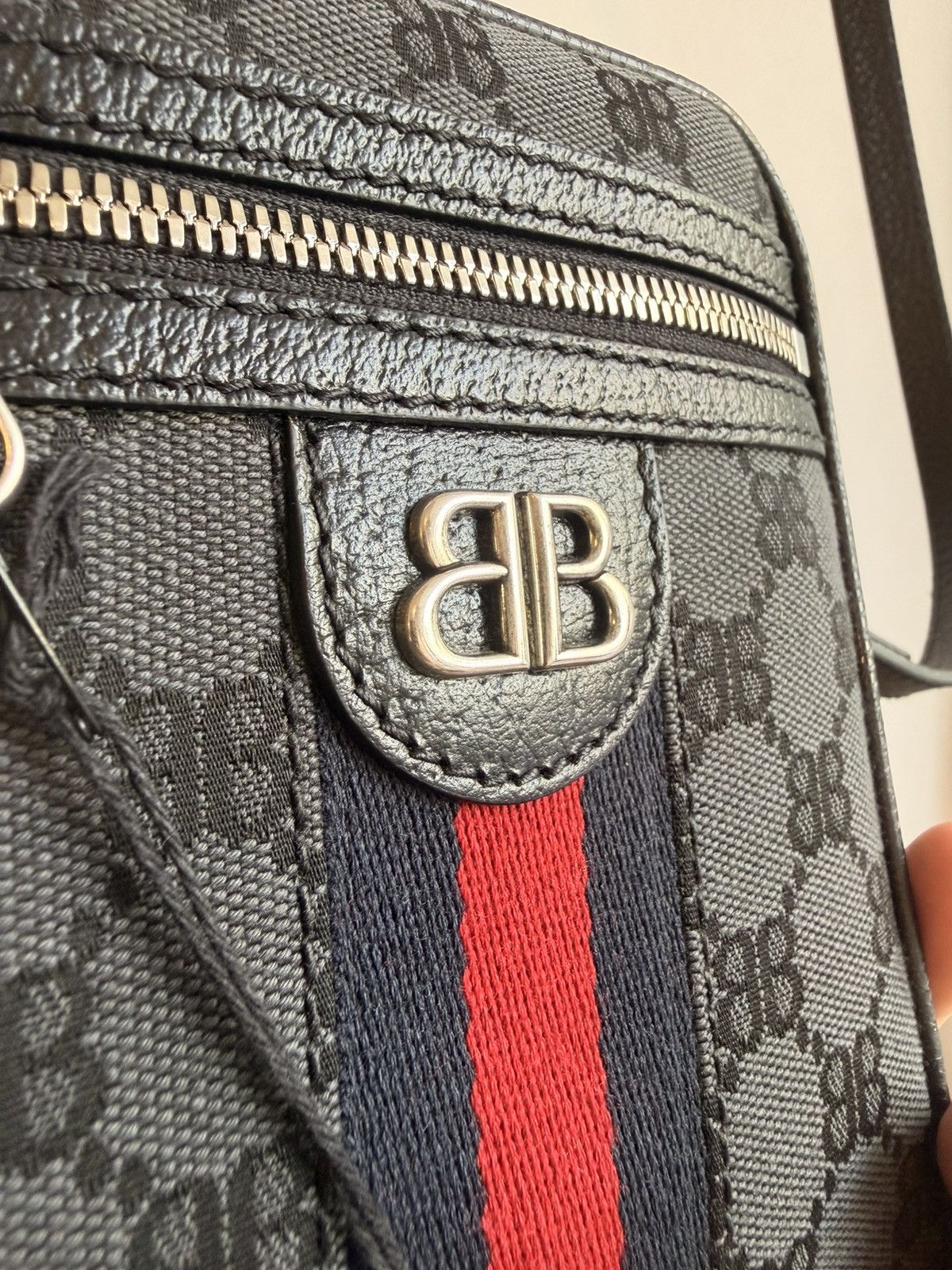Balenciaga × Gucci Balenciaga x Gucci Hacker Project Black Crossbody Bag Size ONE SIZE - 9 Thumbnail