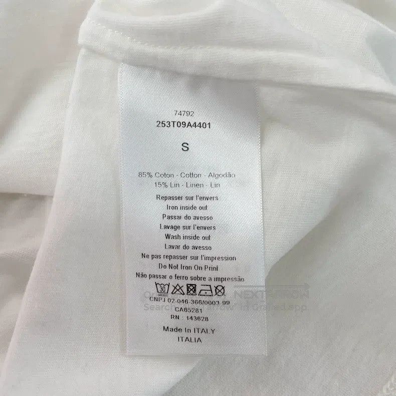 Dior Dior White letter print T-shirt Size S / US 4 / IT 40 - 7 Thumbnail