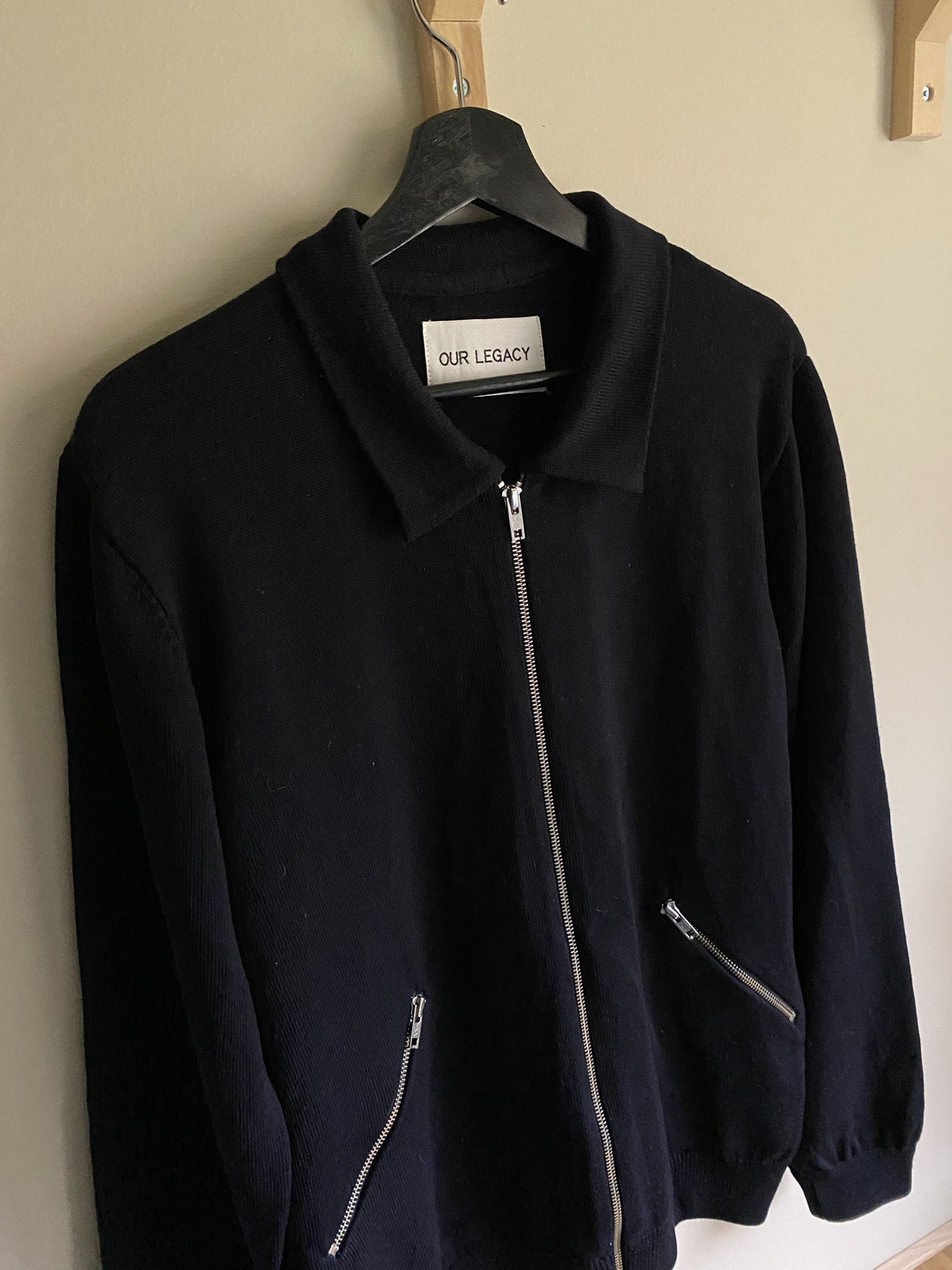 Our Legacy 100% Italian Merino Wool - Zipper Knit Size US XL / EU 56 / 4 - 1 Thumbnail