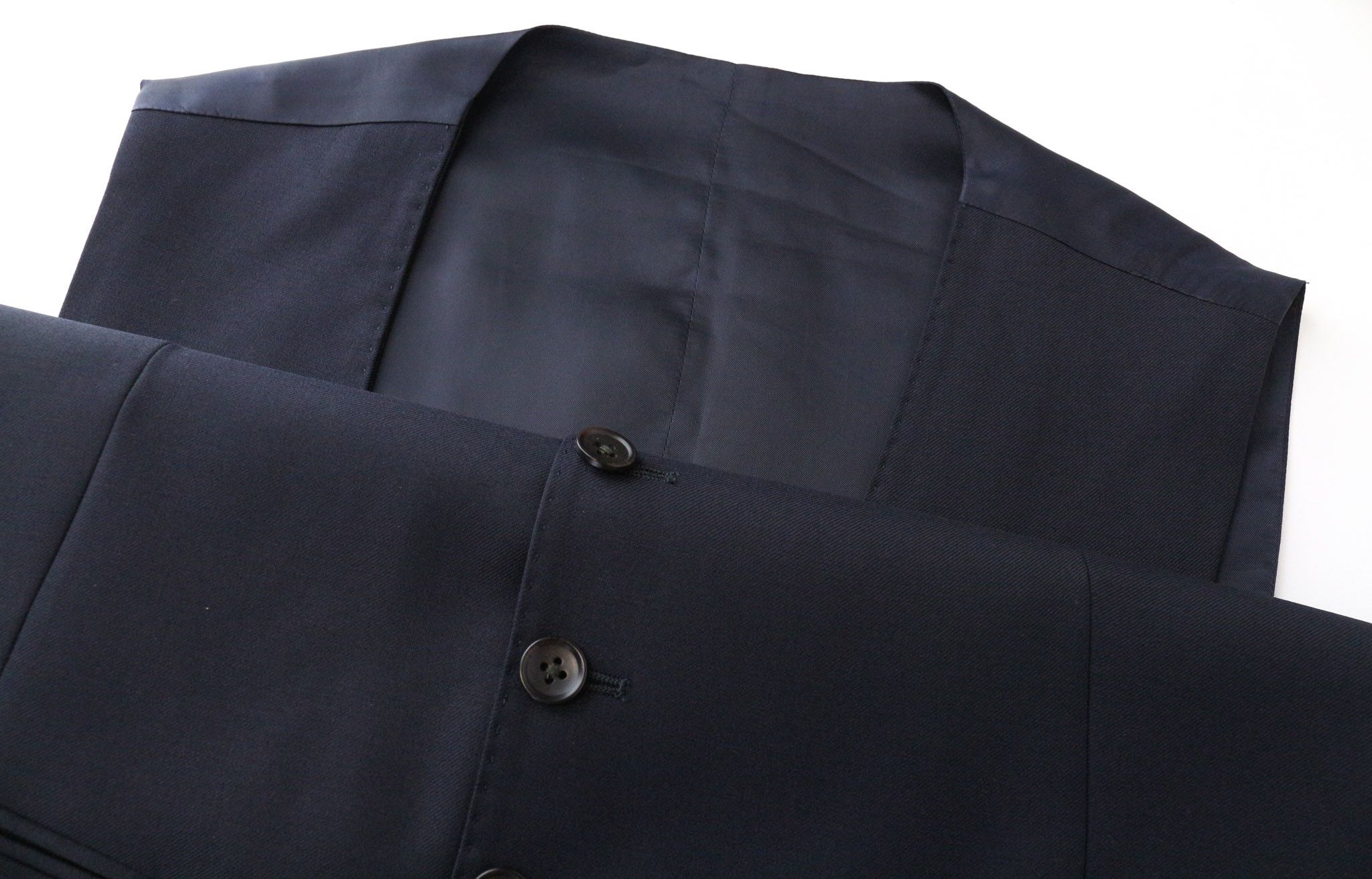 Suitsupply UK38S Navy Blue 2-Piece Slim Wool Suit 76067 Size 38S - 6 Thumbnail