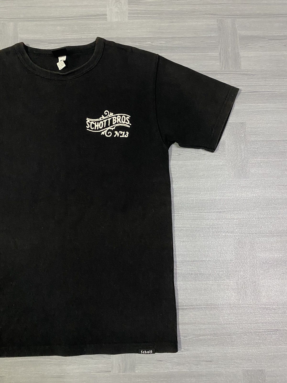 Schott Schott Bros NYC N13 Sportwear Chainstitch Embroidery T-Shirt Size US M / EU 48-50 / 2 - 10 Thumbnail