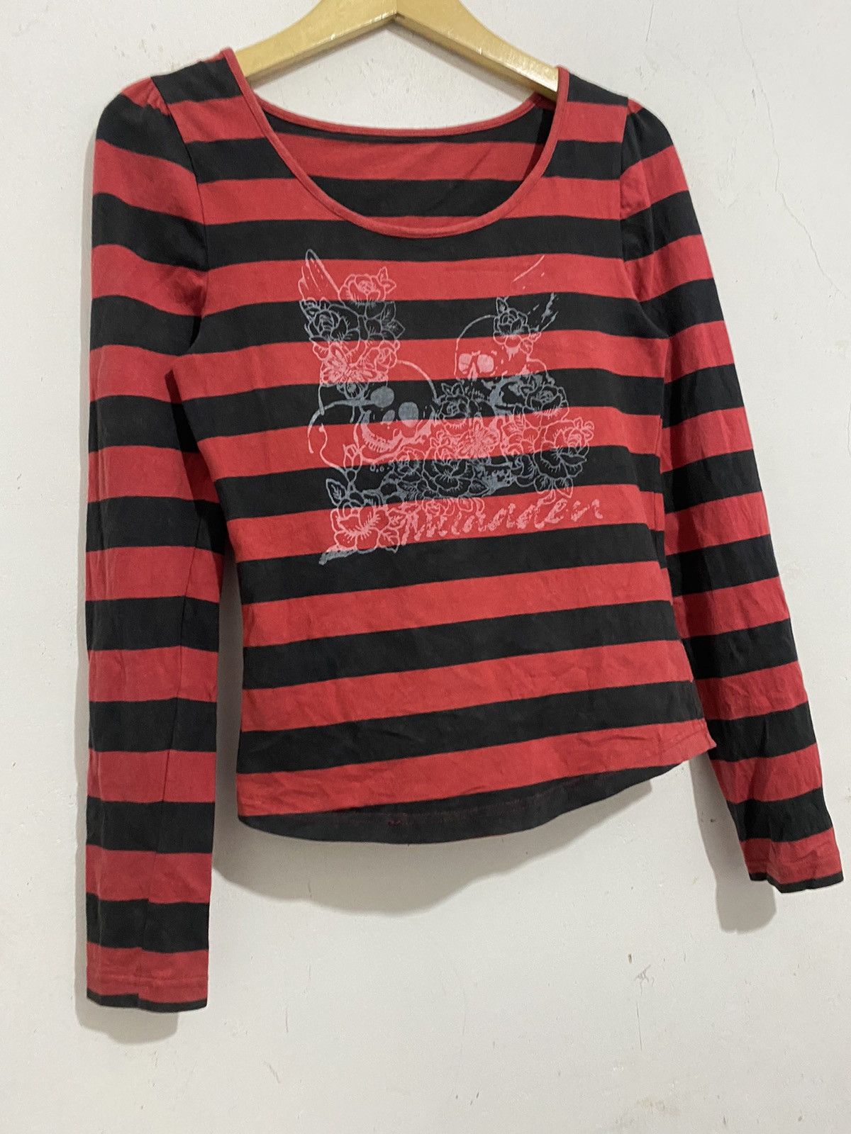If Six Was Nine 🖤BLACKDAY🖤Japanese stripe skull flower archived styled Size US S / EU 44-46 / 1 - 3 Thumbnail
