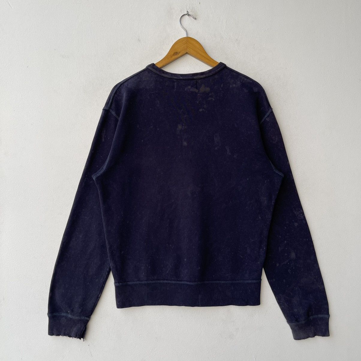 Polo Ralph Lauren Trashed Vintage Polo Sport RL Prep Shield Crest Sweatshirt Size US M / EU 48-50 / 2 - 2 Thumbnail