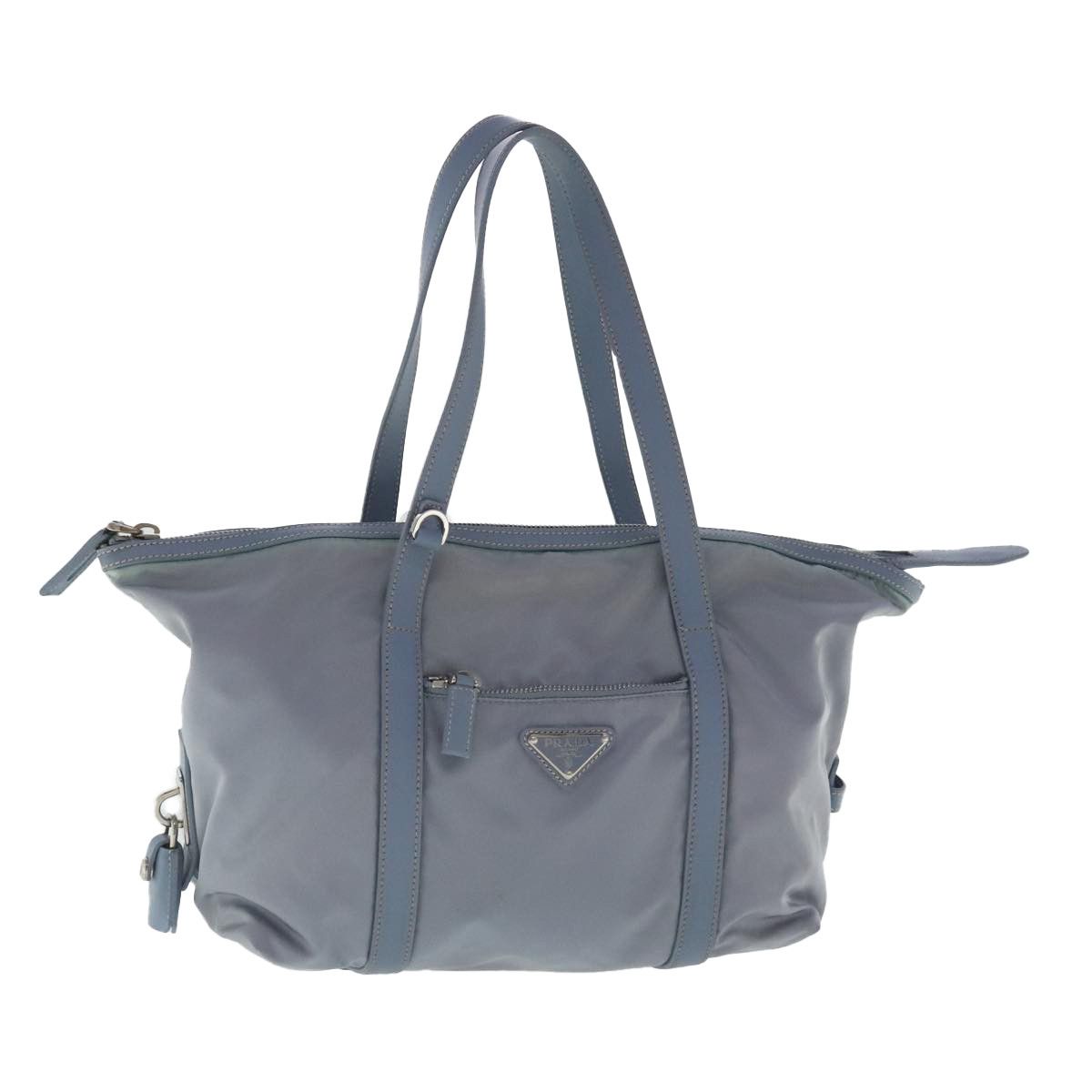 Prada Blue Synthetic Tote Bag (Pre-Owned) Size ONE SIZE - 1 Thumbnail
