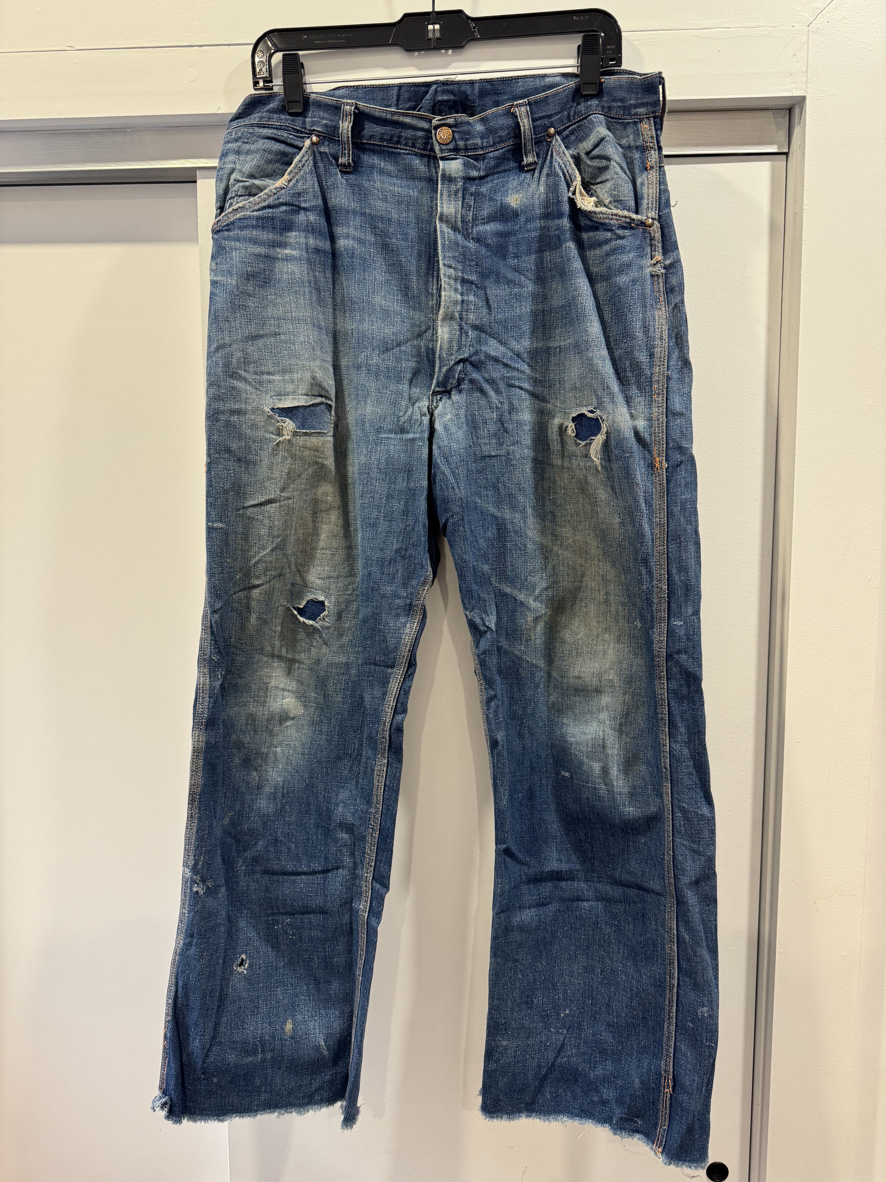 Vintage 60's Big Mac Carpenter Distressed Jeans Size US 34 / EU 50 - 1 Thumbnail