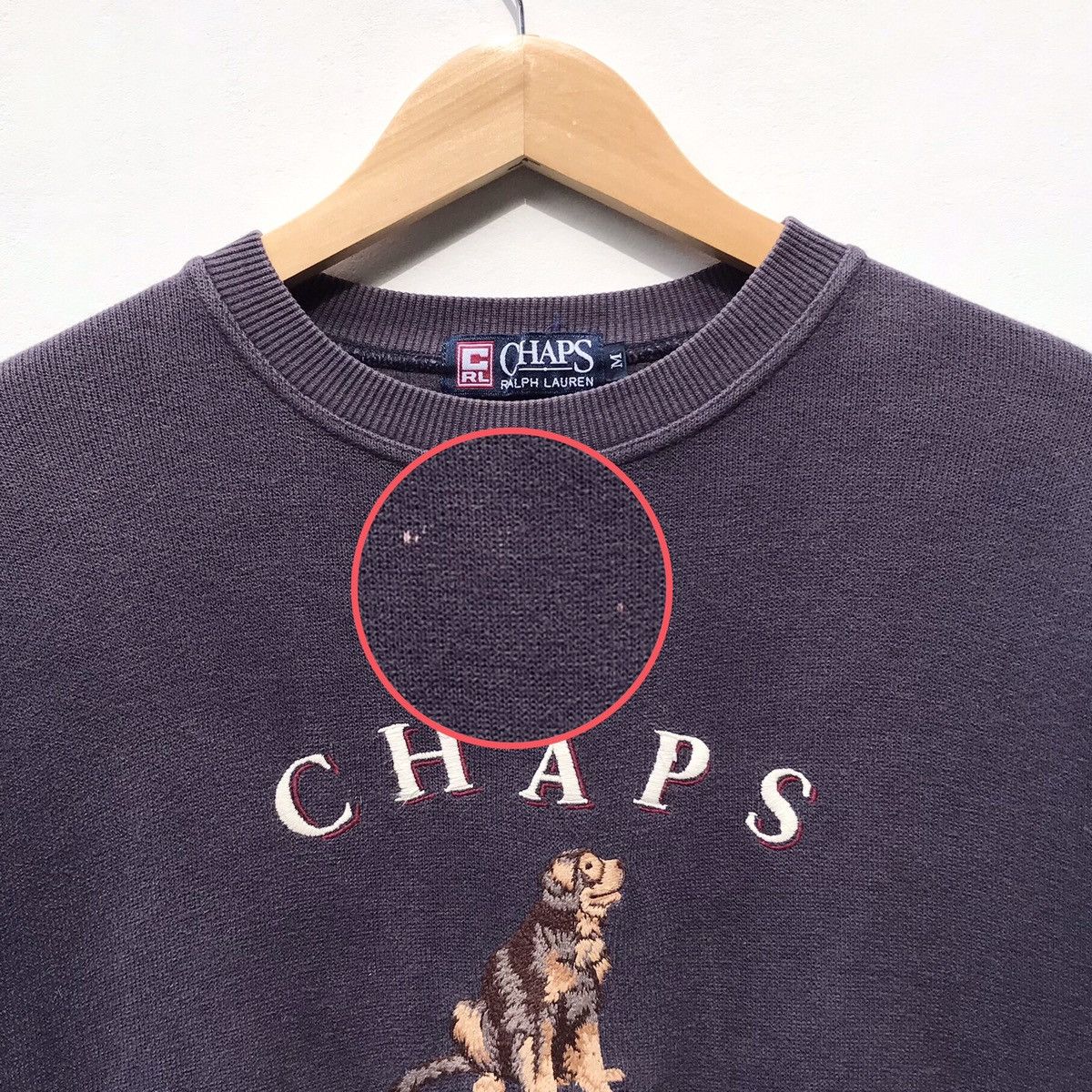 Chaps Ralph Lauren Vintage Chaps Ralph Lauren 1978 Dog Sweatshirt Sun Faded Size US S / EU 44-46 / 1 - 9 Thumbnail