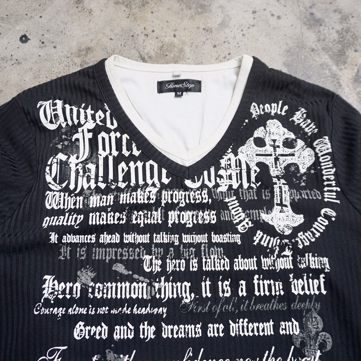 Japanese Brand Y2K time step poem longsleeve Size US M / EU 48-50 / 2 - 3 Thumbnail