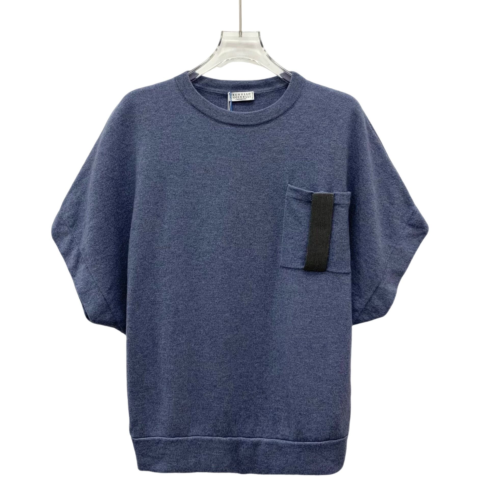 Brunello Cucinelli Brunello Cucinelli Monili Cashmere Knit T-Shirt XS Size US XS / EU 42 / 0 - 1 Thumbnail