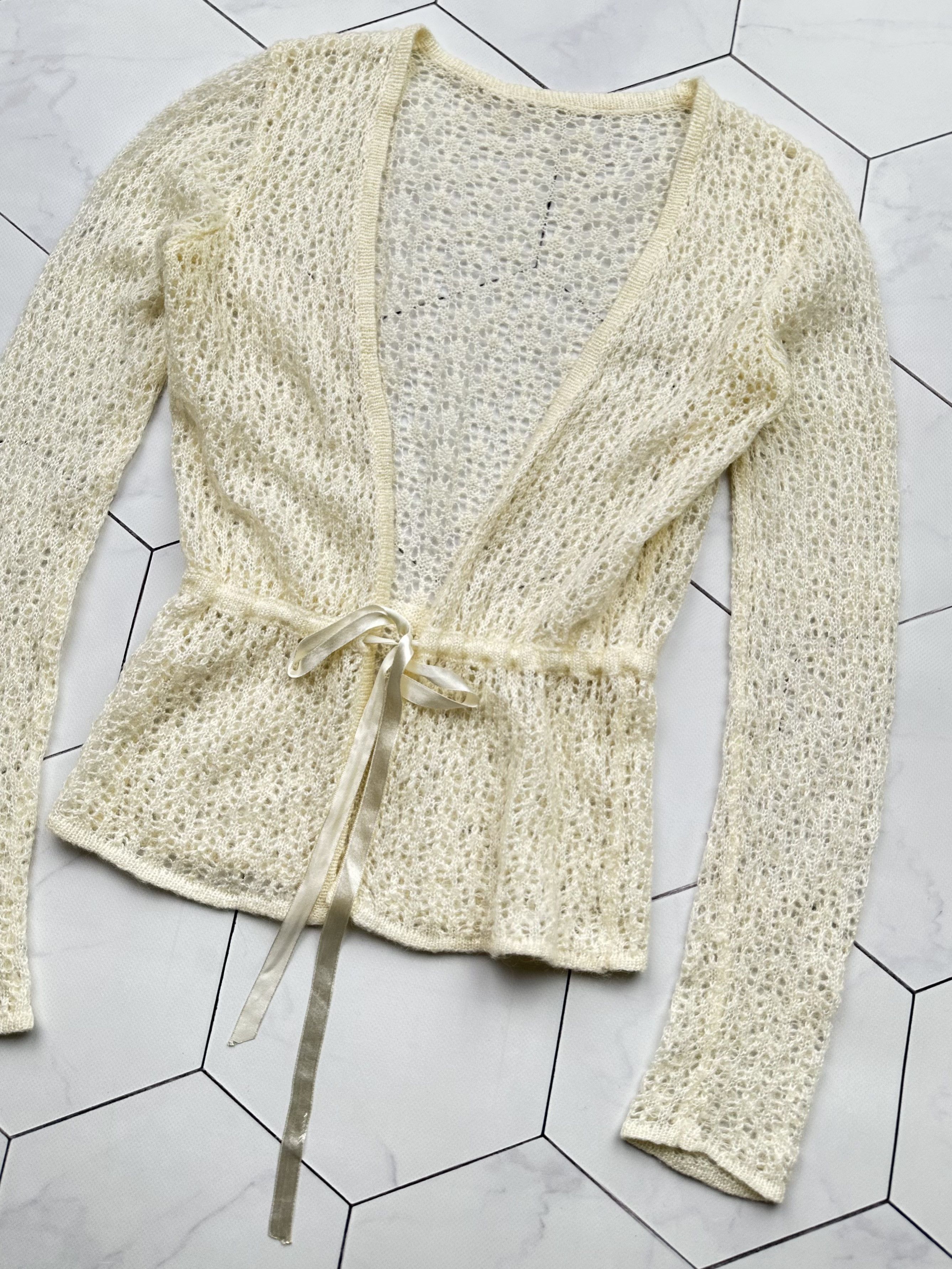 Japanese Brand Vintage Bondage Mesh Blouse (B395)E2 Size S / US 4 / IT 40 - 3 Thumbnail