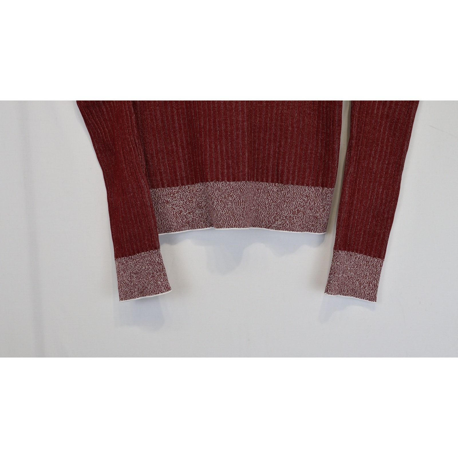 Bottega Veneta o1rshd1 Ribbed Polo Shirt in Burgundy Size US L / EU 52-54 / 3 - 14 Thumbnail
