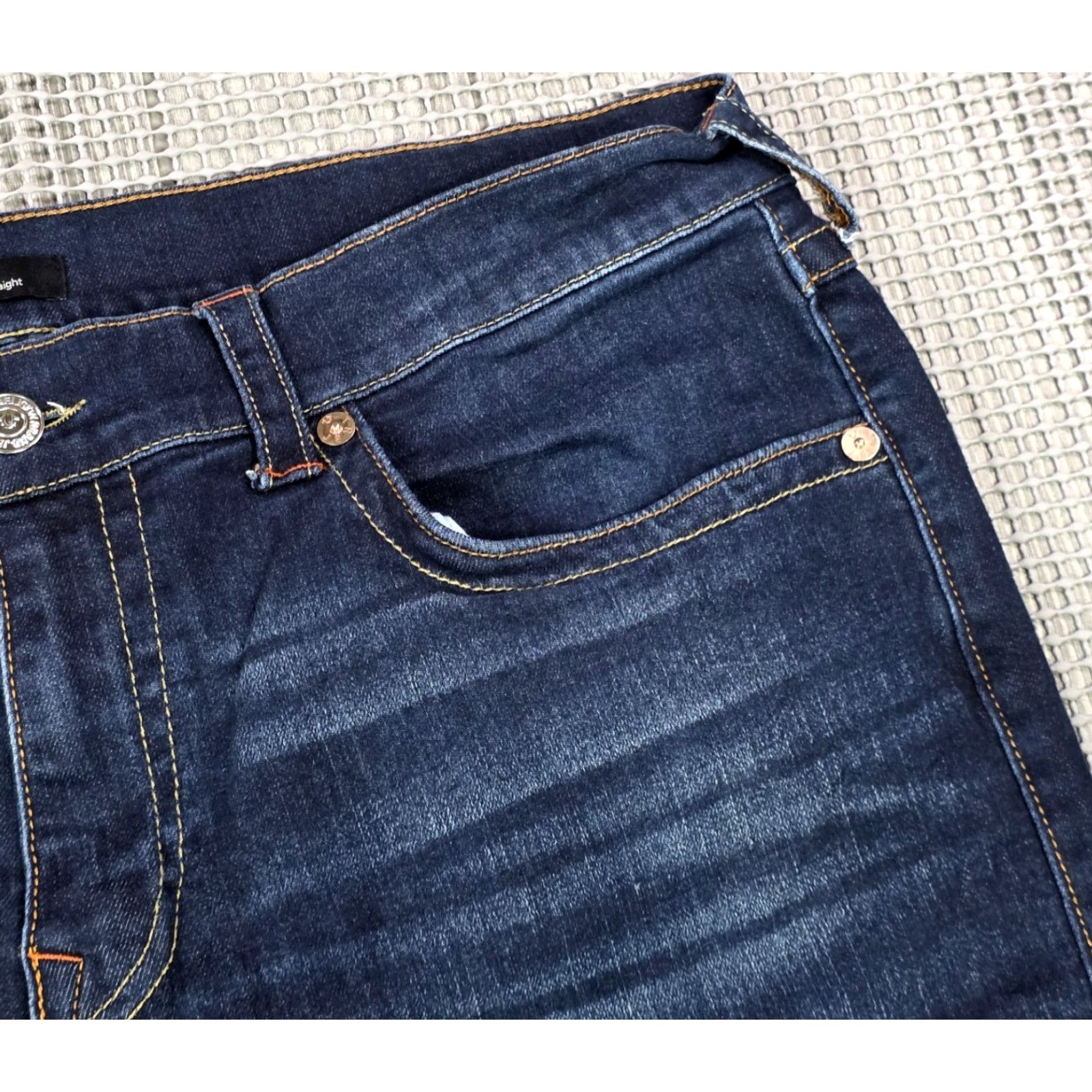 True Religion True Religion Jeans Men 40 Relaxed Straight Mid Rise Blue Denim 5-Pocket - Ricky - 40x34 (Vintage No) Size US 40 / EU 56 - 5 Thumbnail