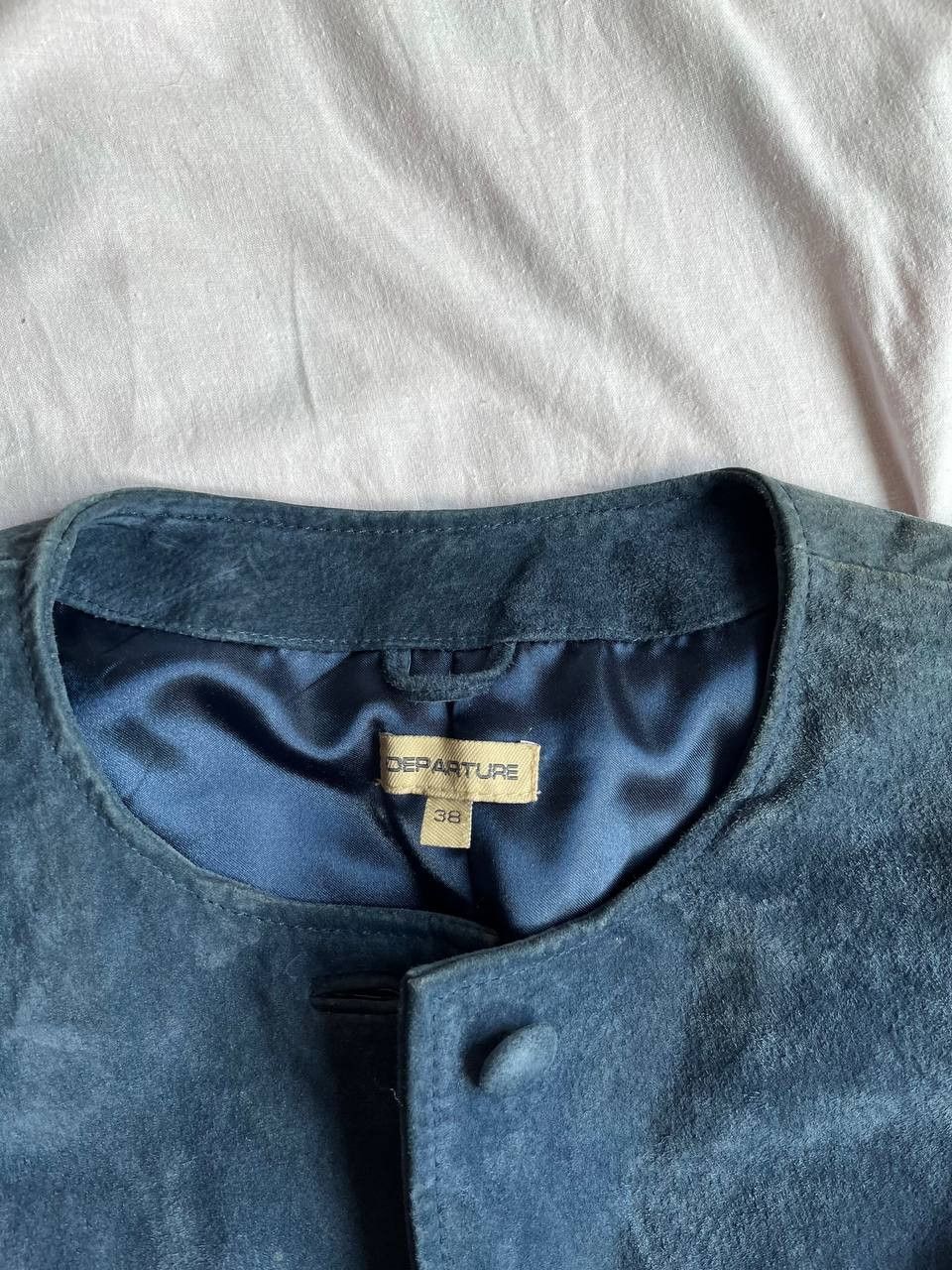 Other × Vintage Departure vintage dark blue distressed nubuck jacket Size XS / US 0-2 / IT 36-38 - 3 Thumbnail