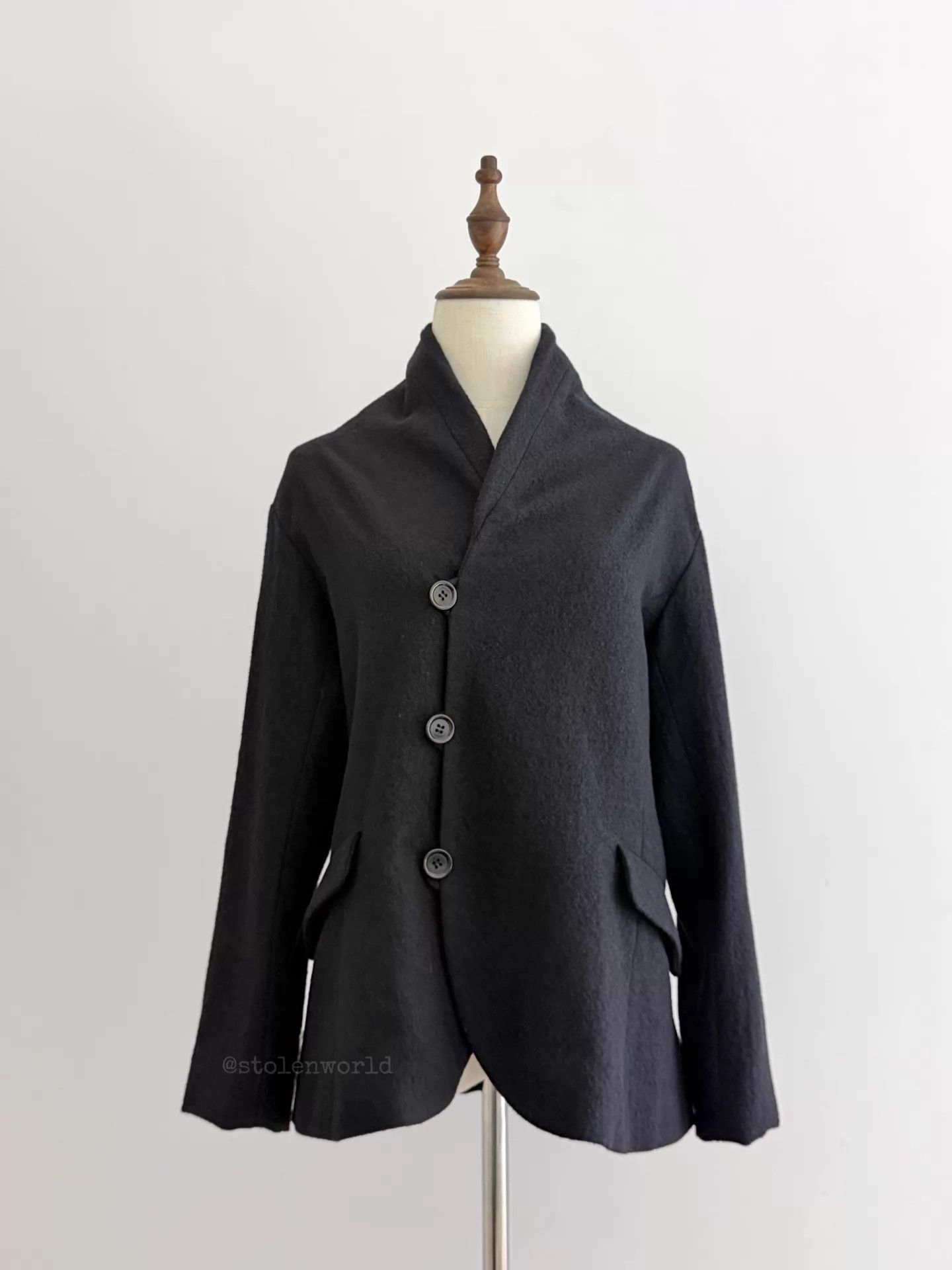 Issey Miyake Issey Miyake Plantation Jap Side Placket Wool Jacket Size M / US 6-8 / IT 42-44 - 5 Thumbnail