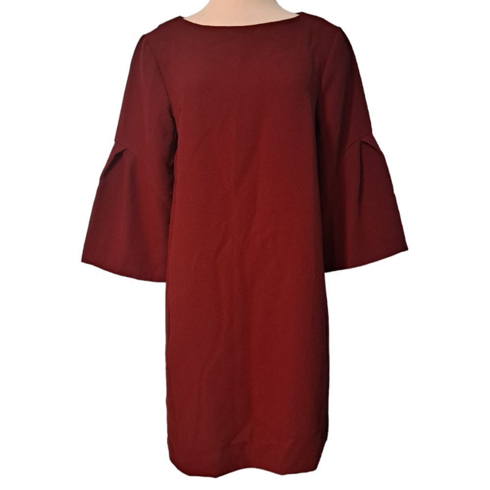 Other Muse Casual Sheath Solid Dress Size 12 Burgundy Size XL / US 12-14 / IT 48-50 - 1 Thumbnail