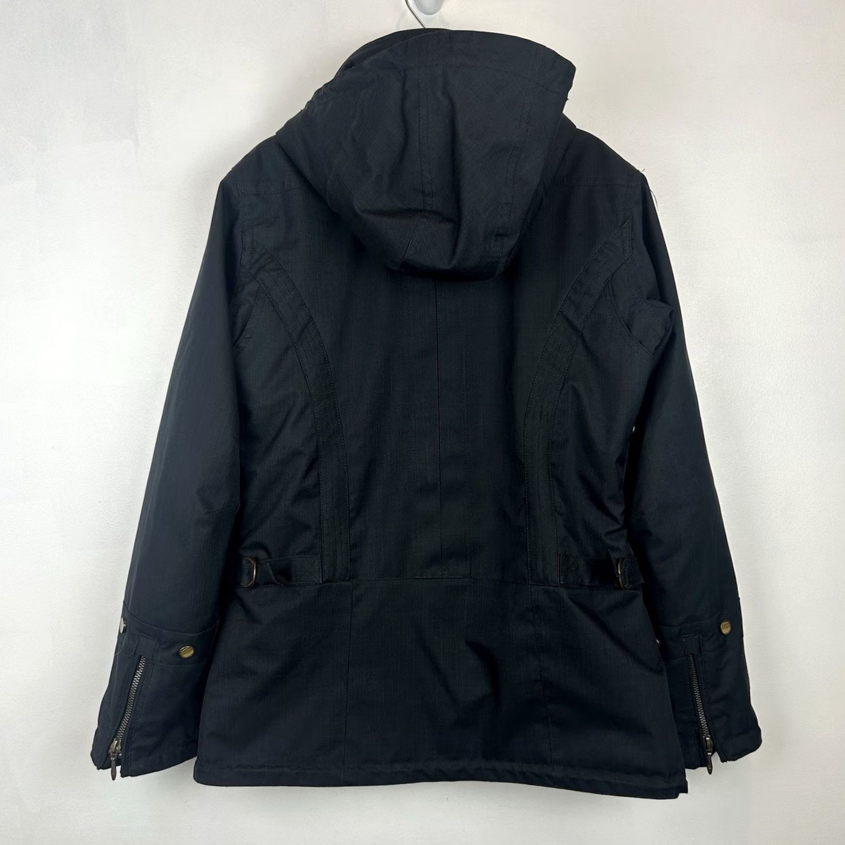 Obermeyer Obermeyer Hooded Ski Jacket Womens Small Black Pocket Zipper Snowboard Size S / US 4 / IT 40 - 2 Thumbnail