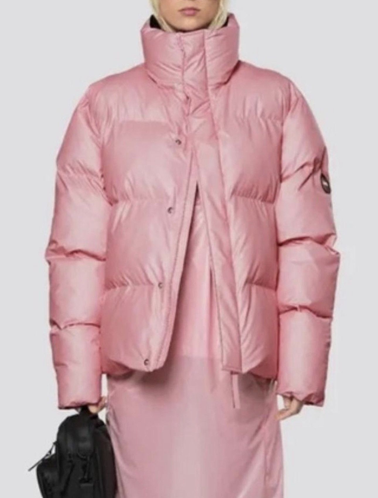 Rains Rains Unisex Pink Boxy Puffer Size S / US 4 / IT 40 - 4 Thumbnail