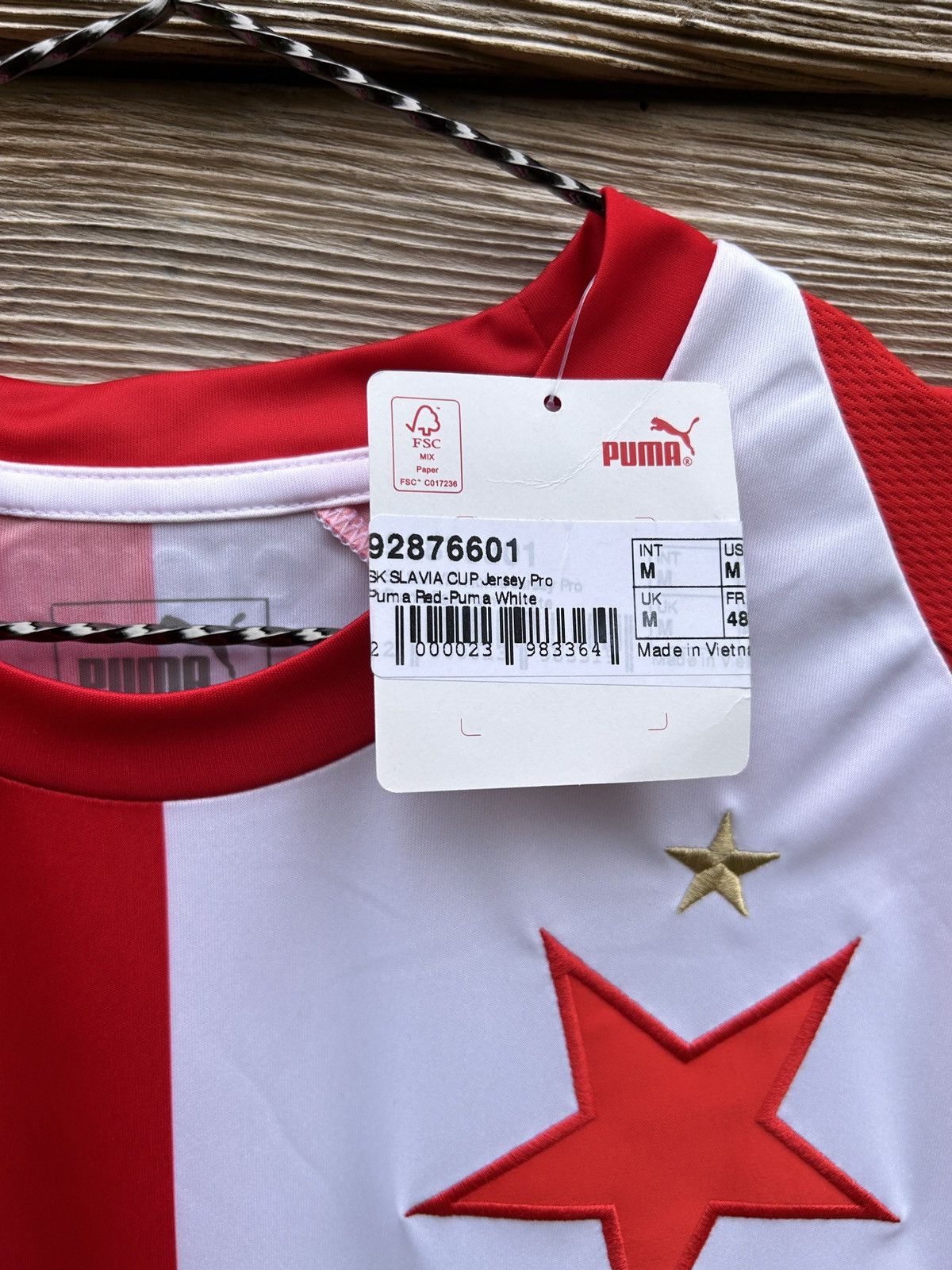 Puma BNWT Slavia Praha Prague 2019/20 Home Kit Puma Soccer Jersey Size US M / EU 48-50 / 2 - 5 Thumbnail