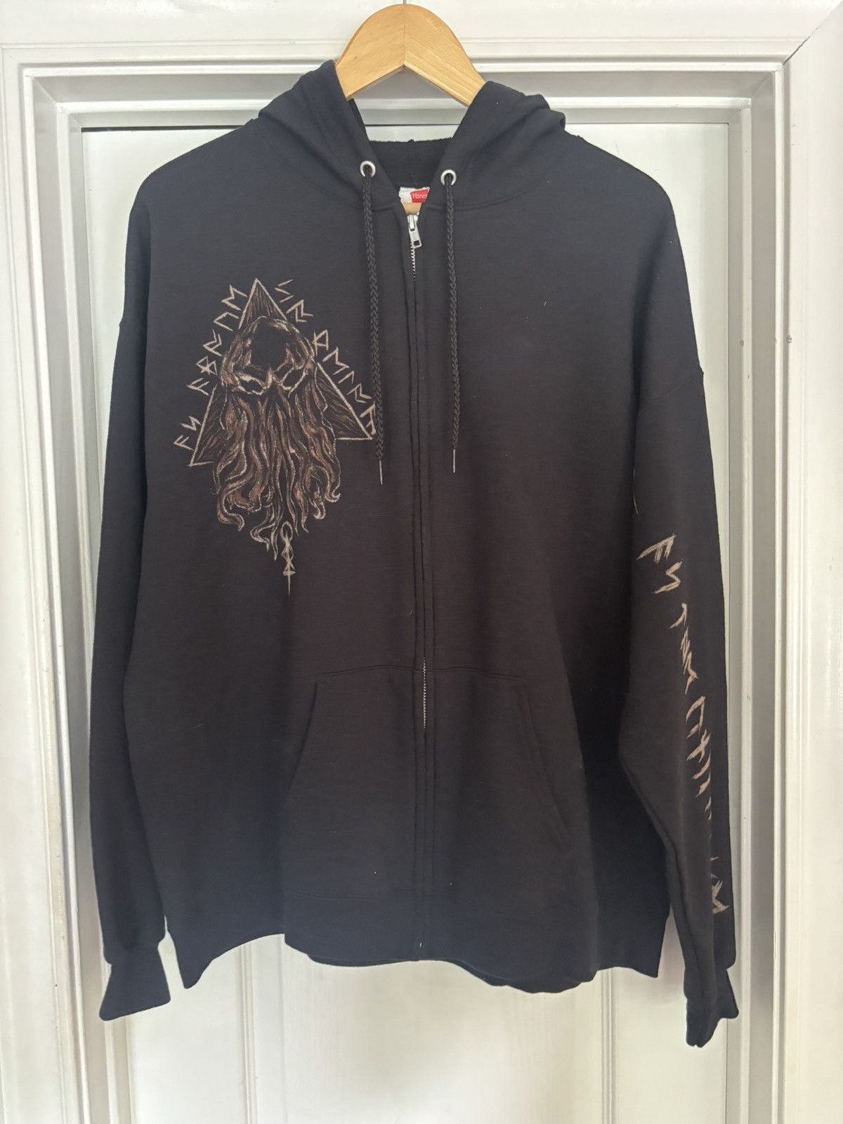 Handmade × Hanes “Eldritch” -Hand-Bleach-Painted Hoodie Size US XL / EU 56 / 4 - 7 Thumbnail