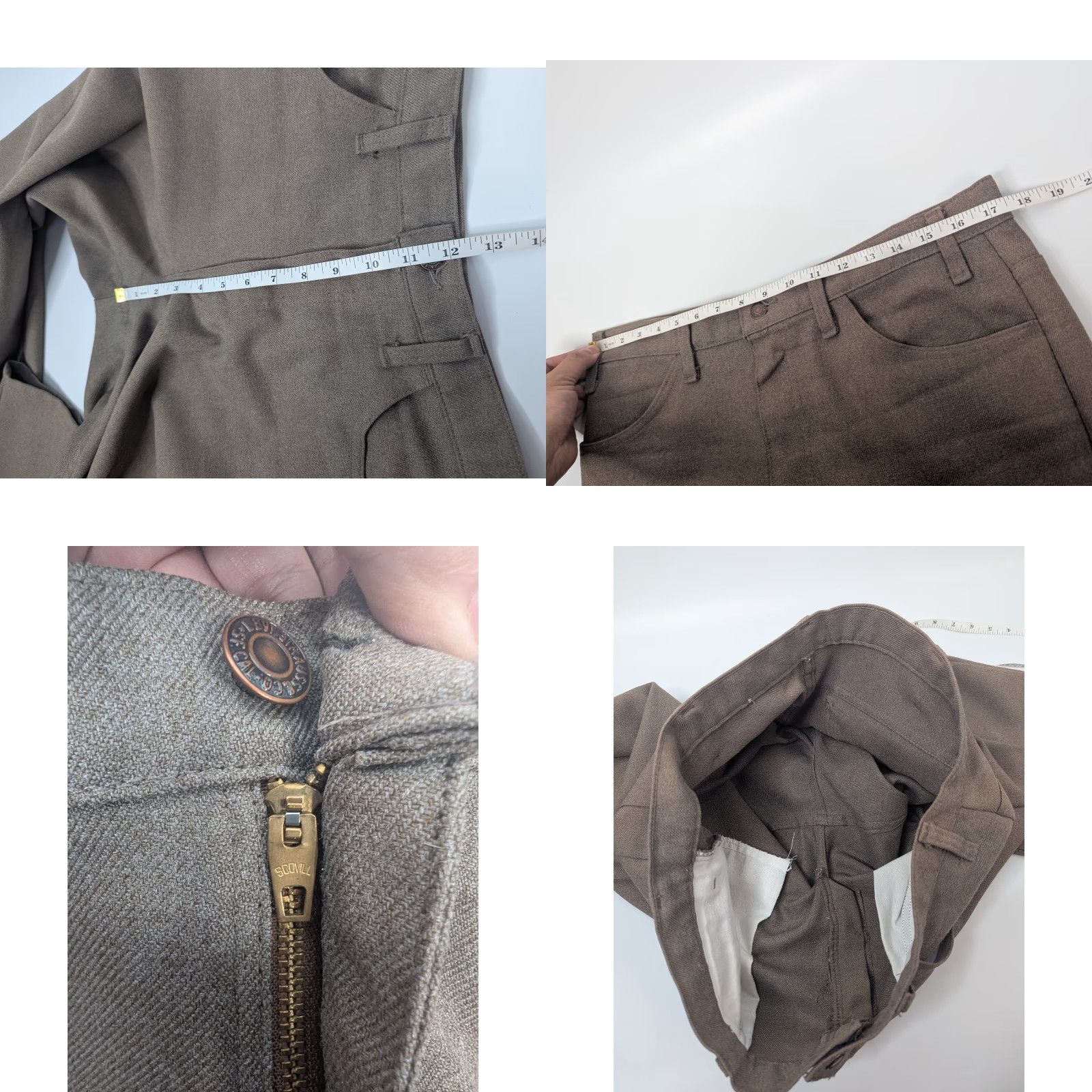 Levi's VINTAGE Levi's 517 Brown Saddleman Bootcut Jeans 36x29 Mens Regular 5-Pocket USA Brown 80s 1960s 70s 80s Model Levi's 517 Size US 36 / EU 52 - 9 Thumbnail