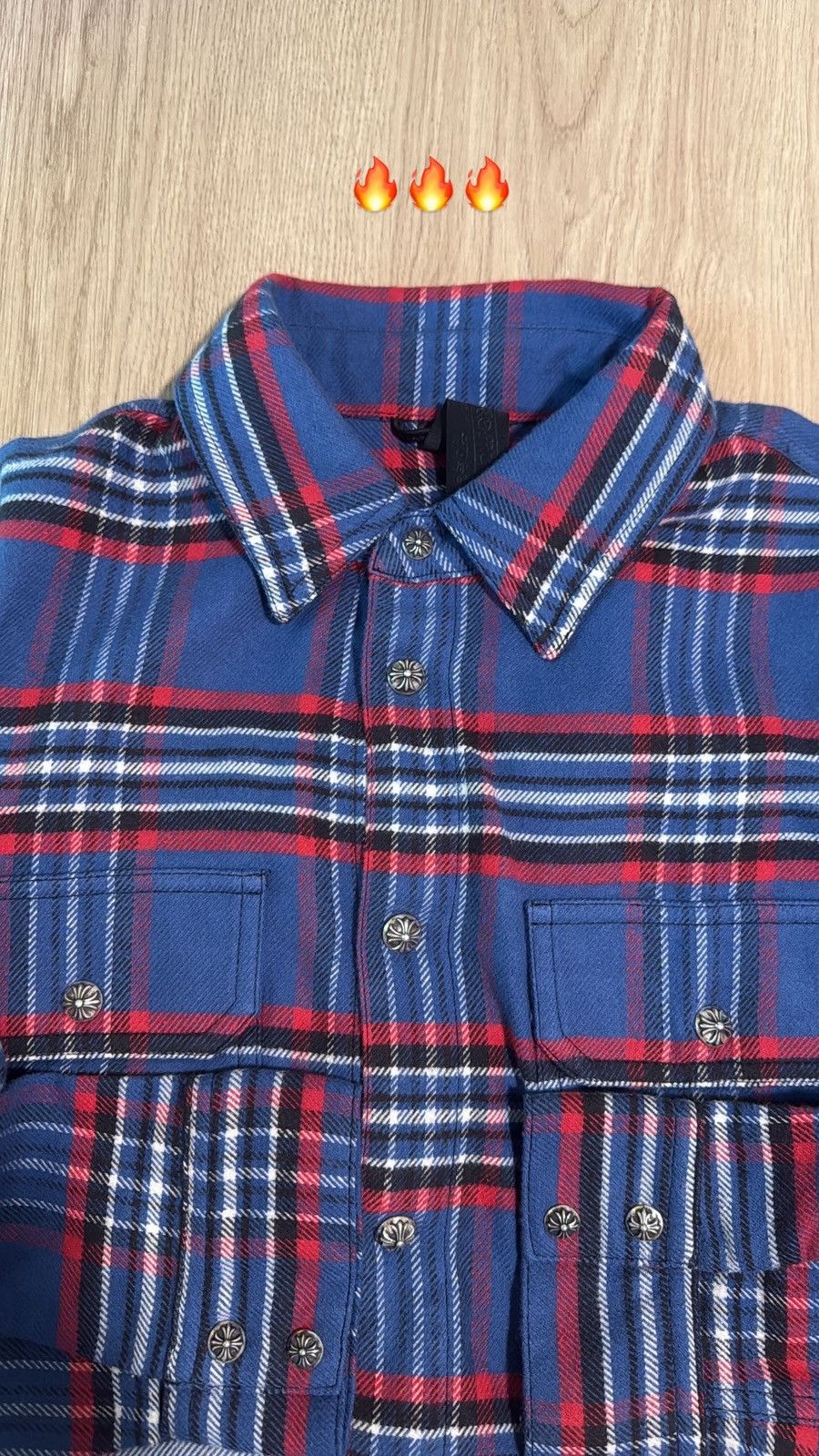 Chrome Hearts Chrome Hearts Flannel Work Dog Shirt Size US XS / EU 42 / 0 - 3 Thumbnail