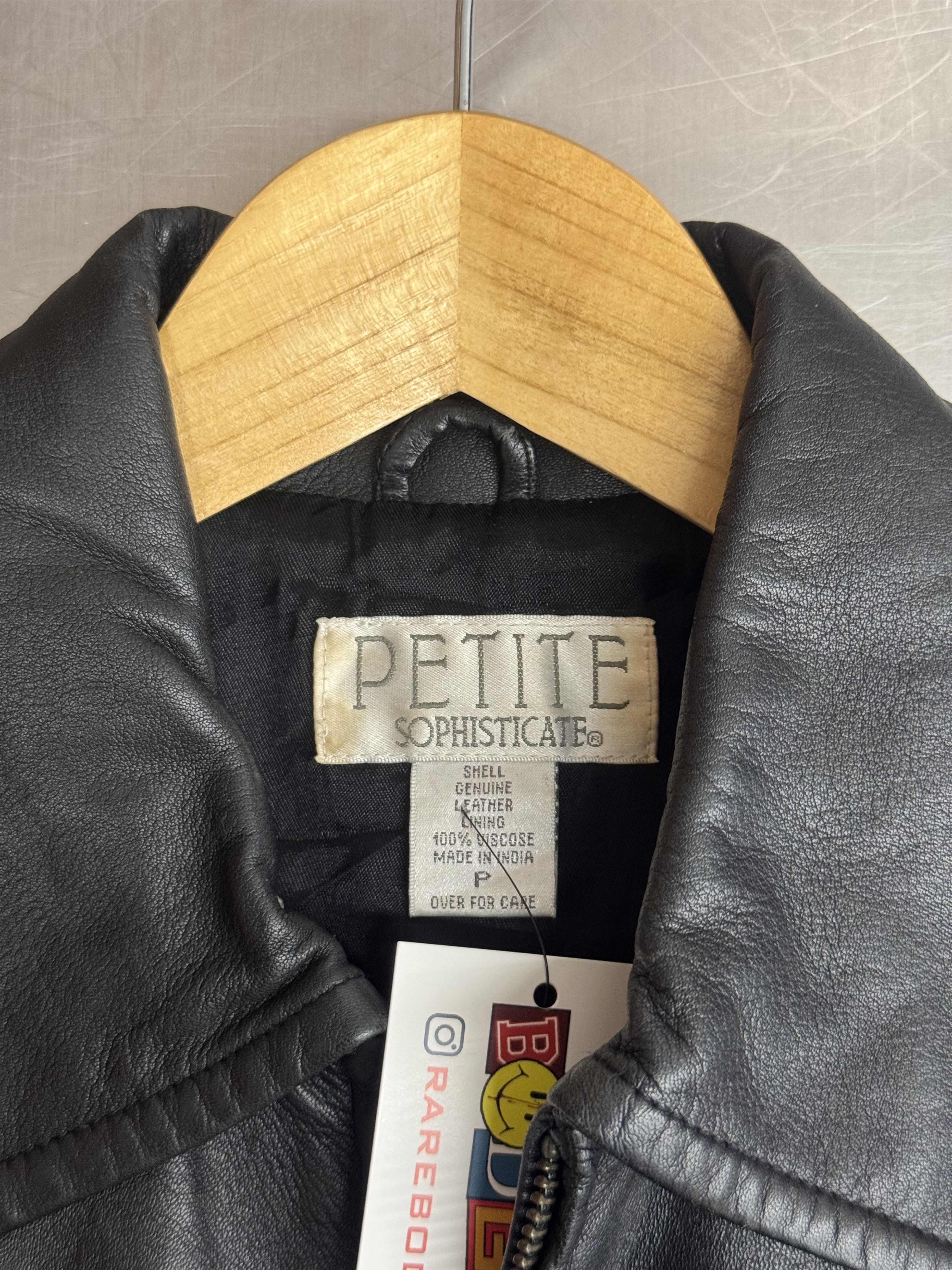 Other Y2k Petite Sophisticate Leather Jacket Size S / US 4 / IT 40 - 2 Thumbnail