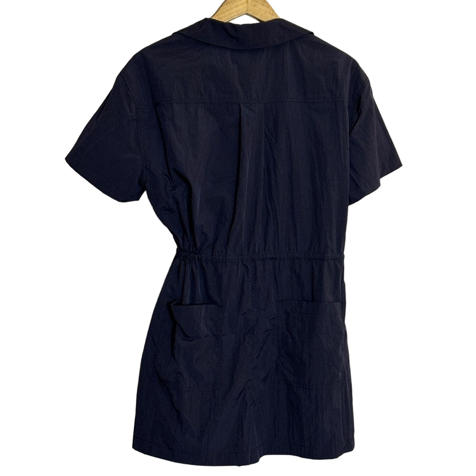Sweaty Betty Sweaty Betty Anytime Short Sleeve Romper Navy Blue Size L Size 34" / US 12 / IT 48 - 6 Thumbnail