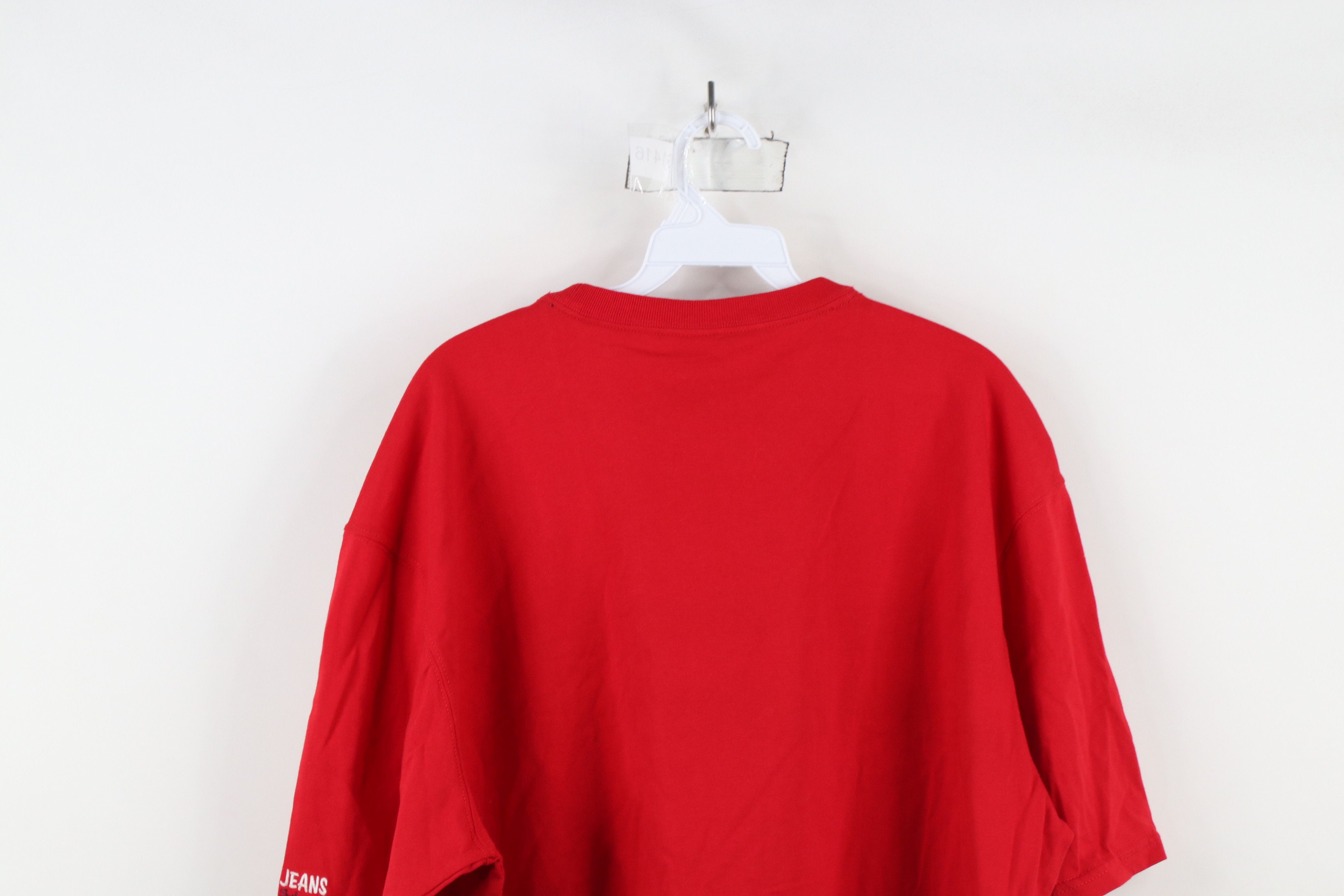 Tommy Hilfiger × Vintage Deadstock Vintage 90s Tommy Hilfiger Surfing Out T-Shirt Red Size US XXL / EU 58 / 5 - 12 Thumbnail