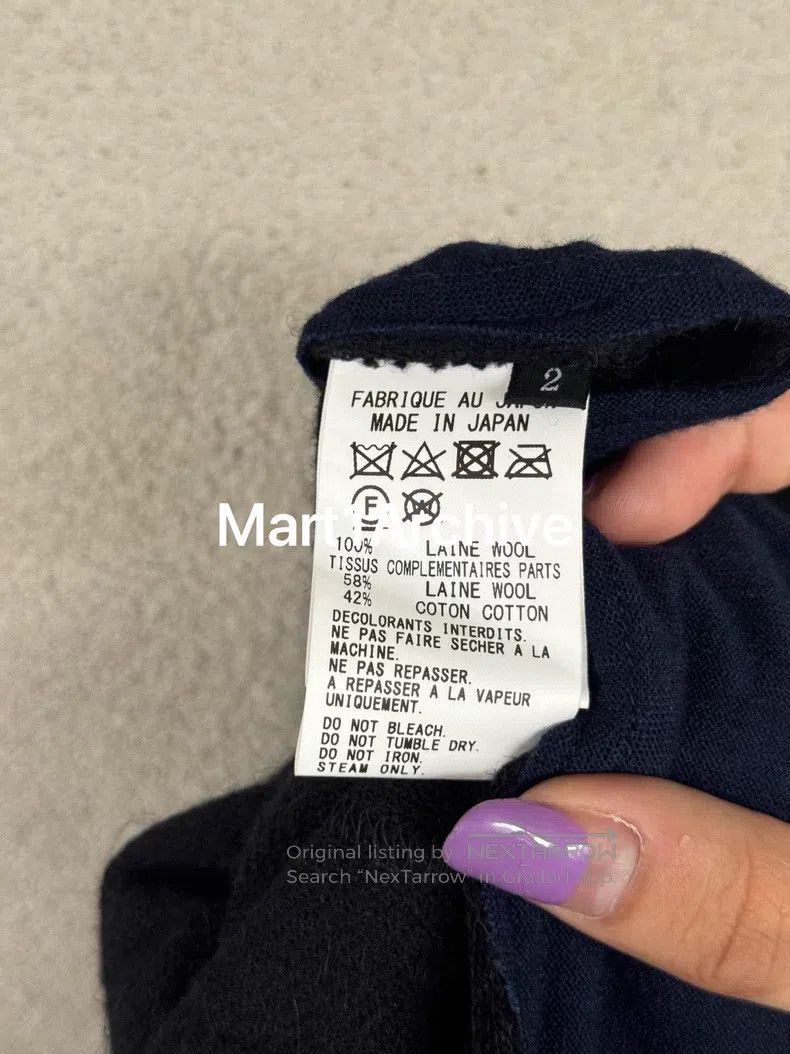 Yohji Yamamoto YOHJI YAMAMOTO size M Wool Mixed Patchwork Skirt Size 23" - 8 Thumbnail
