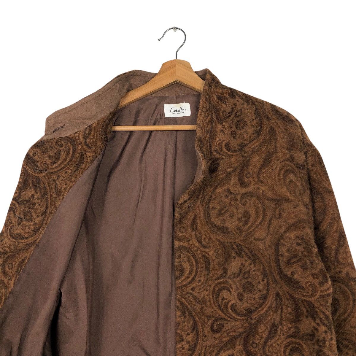 Japanese Brand Cropped Wool Biker Jacket Levilla Navajo Design IsseyMiyake Size US M / EU 48-50 / 2 - 13 Thumbnail