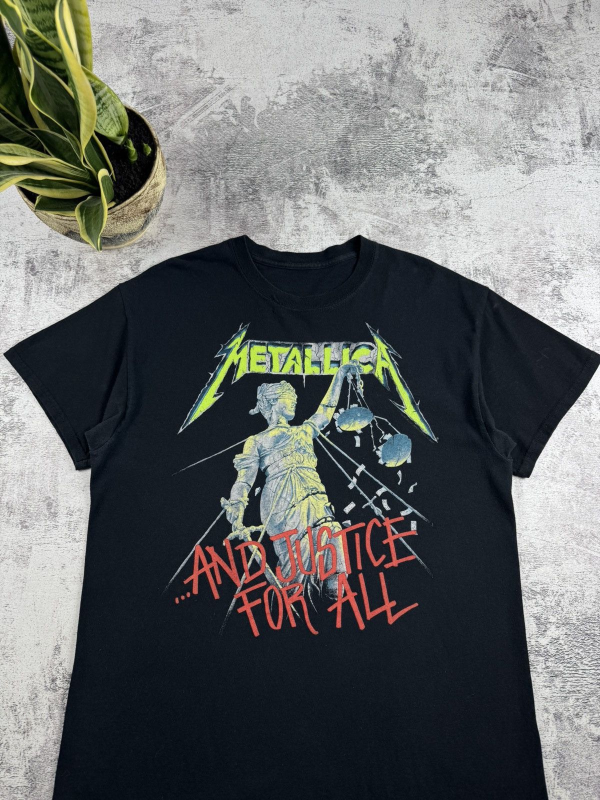 Metallica Metallica 1994 Vintage 90s Justice For All Rock Tour Rap Merch Band Tee T Shirt Size US M / EU 48-50 / 2 - 5 Thumbnail