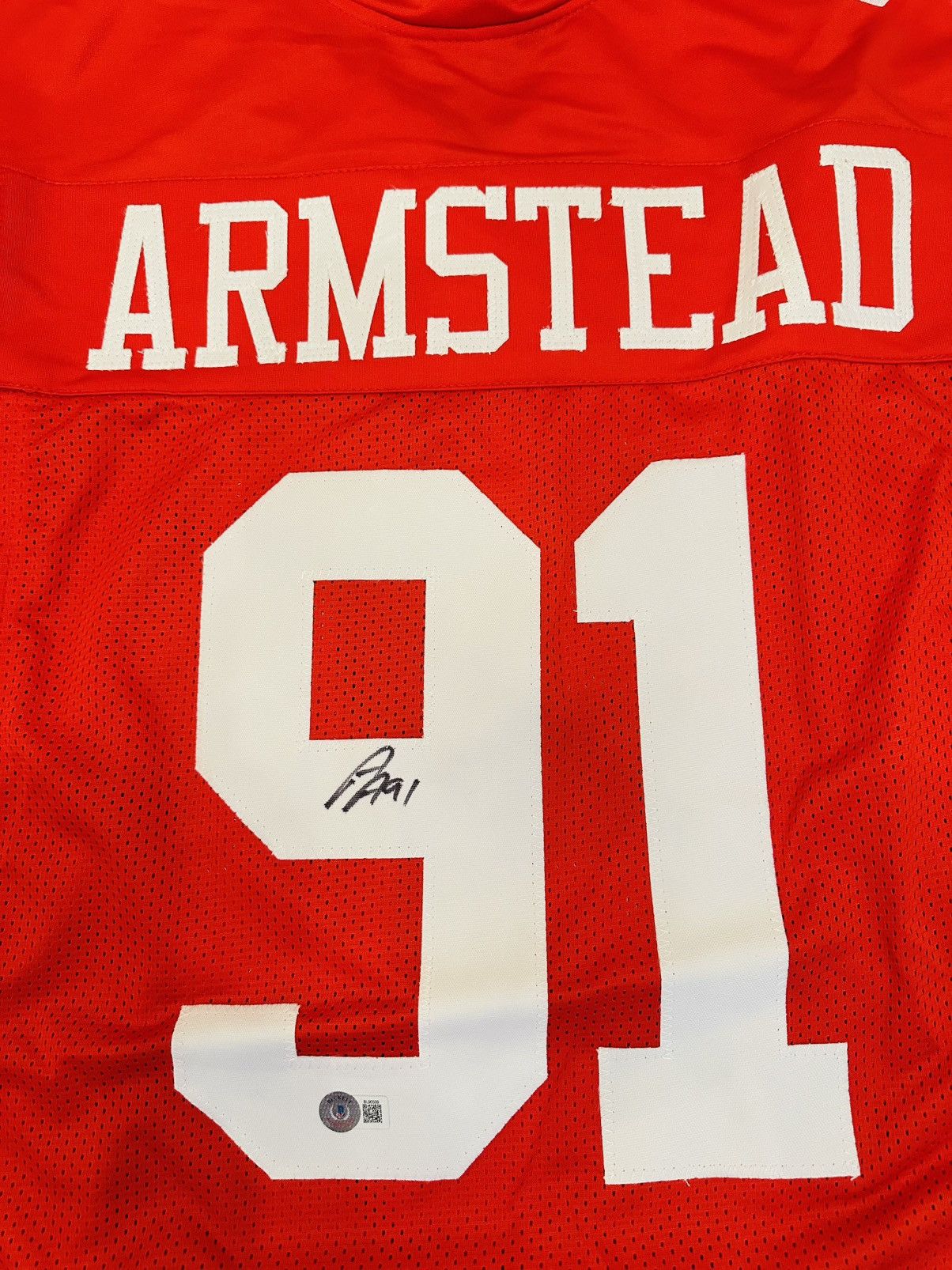 Other Arik Armstead San Francisco 49ers Auto Jersey Beckett COA-XL Size US XL / EU 56 / 4 - 2 Thumbnail