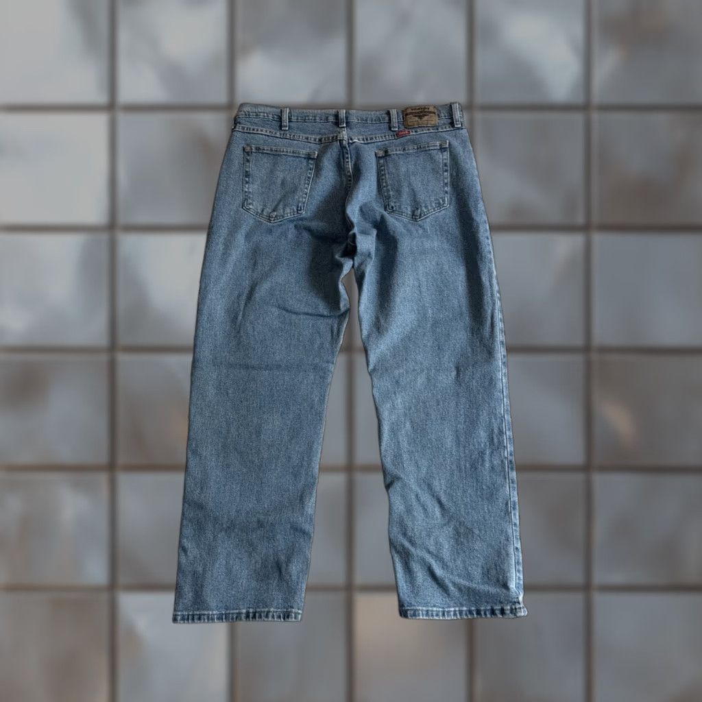 Wrangler VINTAGE Wrangler Jeans Denim Straight Mens 38x30 Blue Casual Workwear Mens Jeans Size US 38 / EU 54 - 1 Thumbnail