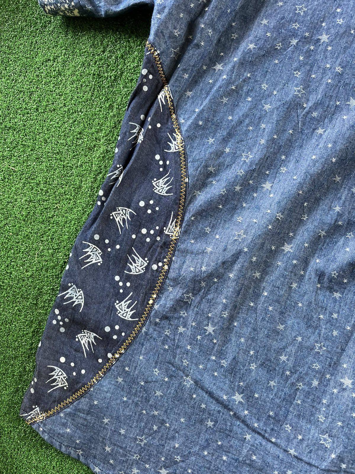 Japanese Brand × Vintage RARE Kawatani Kapital Patchwork Inspired Button Up Shirts Size US XXL / EU 58 / 5 - 19 Thumbnail