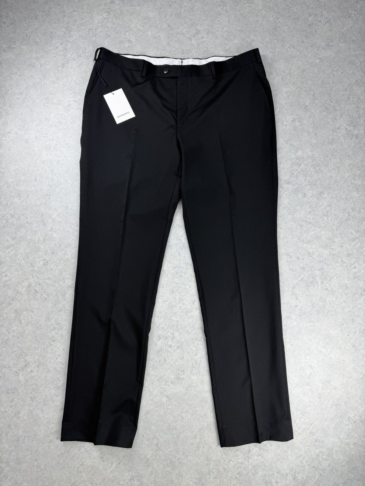 Suitsupply Suitsupply Brescia Wool Trousers W42 Black 29/42S Size 42R - 2 Thumbnail