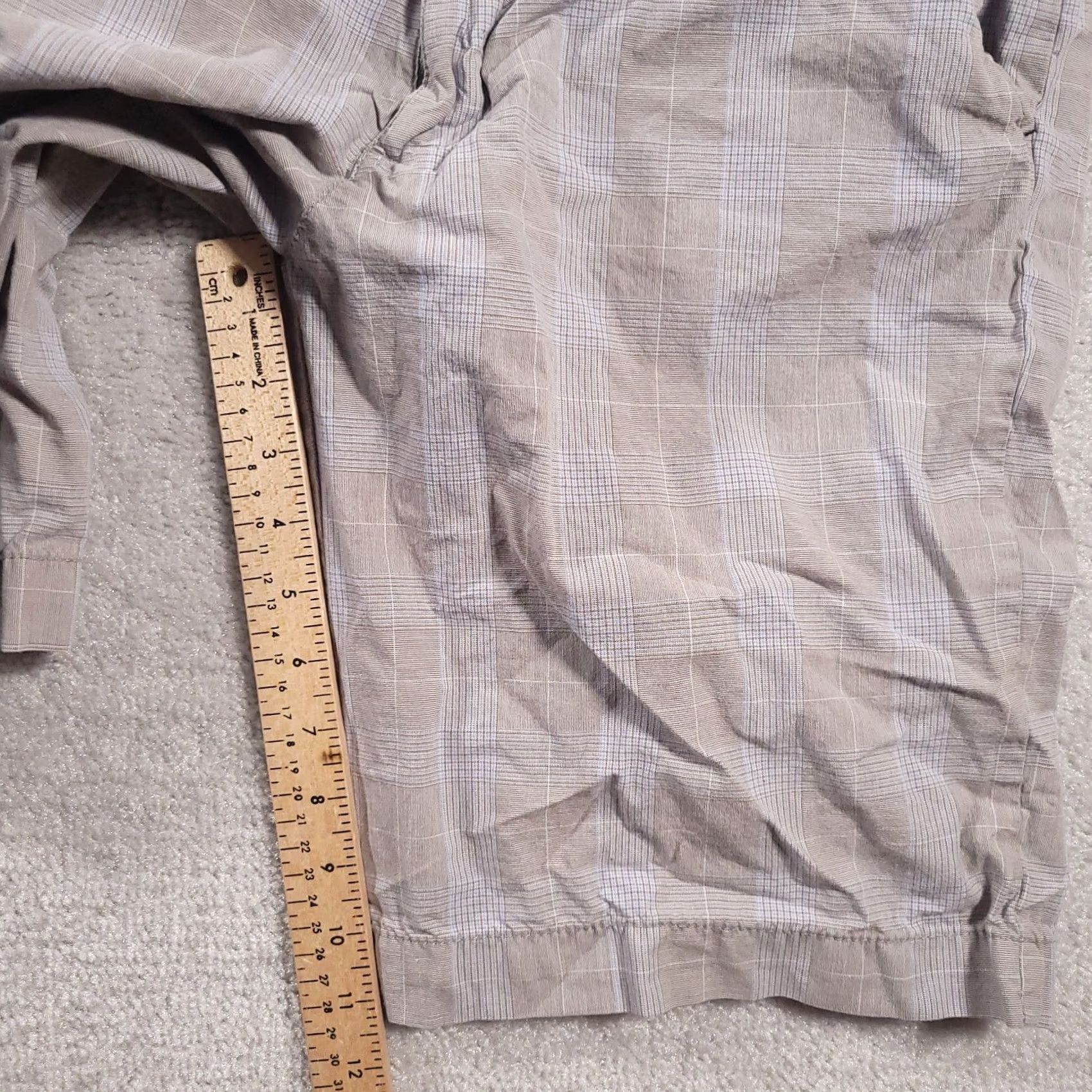 Old Navy Old Navy Shorts Mens 32 Blue Beige Plaid Shorts 100% Cotton Size US 32 / EU 48 - 5 Thumbnail