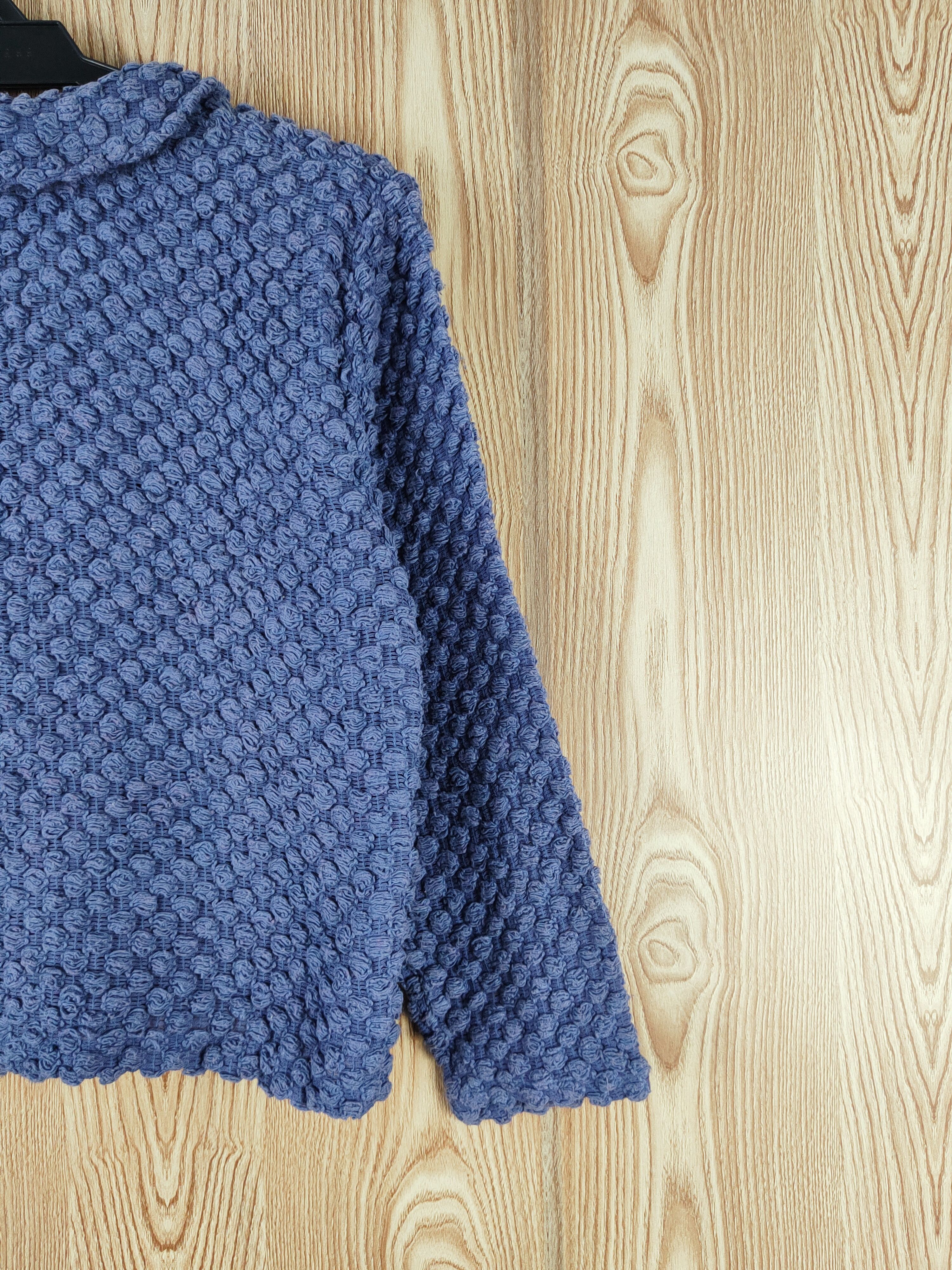 Japanese Brand Vintage - The Blue Blue Knitwear Cardigan Crop Tops Size M / US 6-8 / IT 42-44 - 9 Thumbnail
