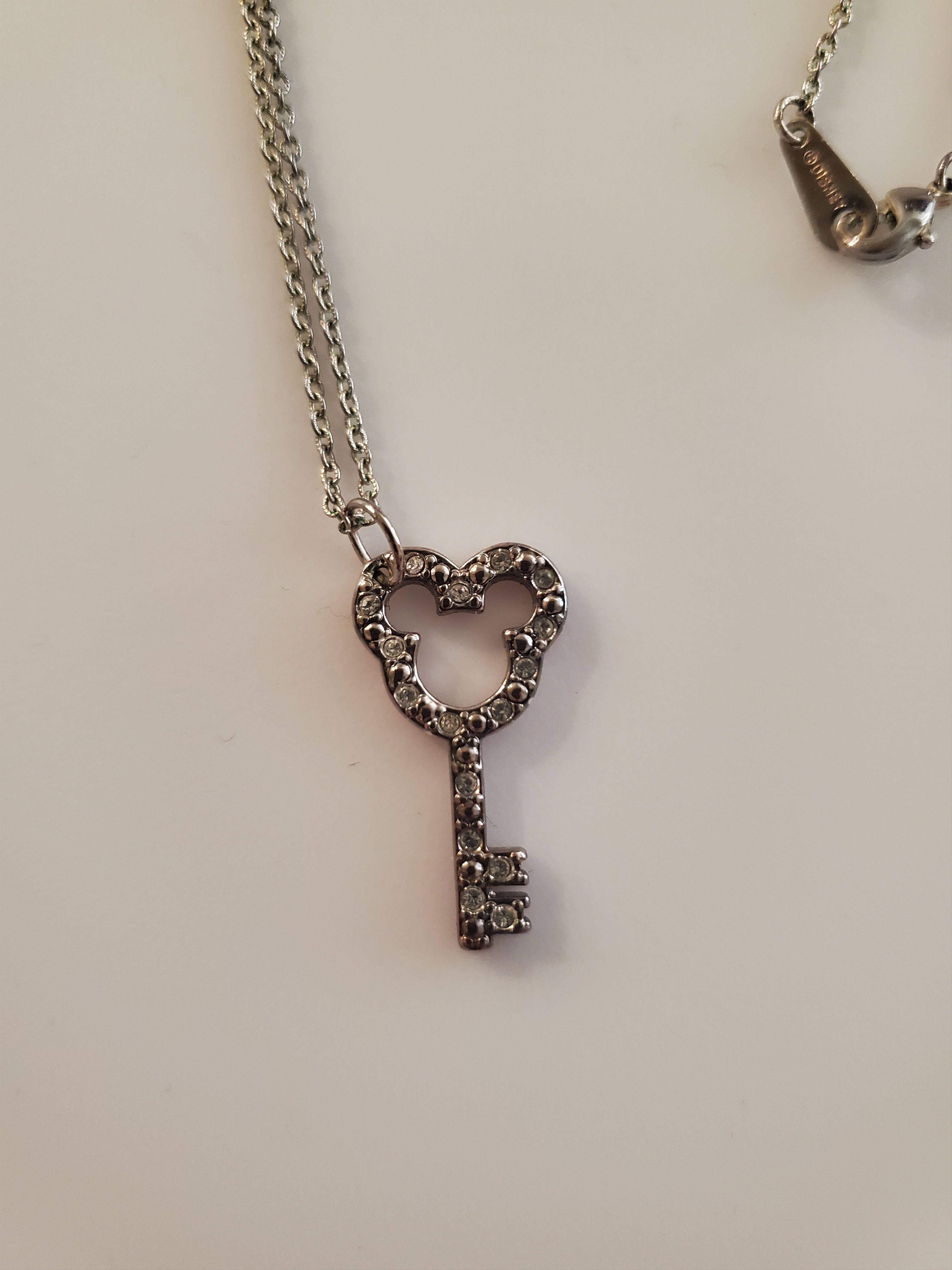 Disney Disney x Swarovski-Silver Mickey Key Necklace Size ONE SIZE - 2 Thumbnail